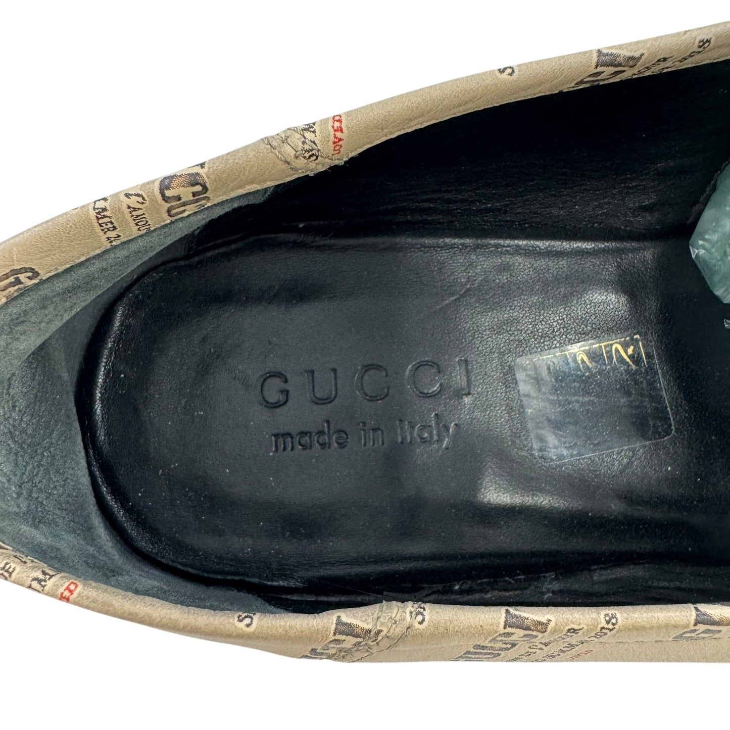 Gucci Print Horsebit Loafers