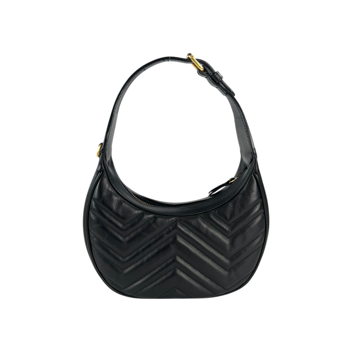 Gucci GG Marmont Croissant Leather Handbag