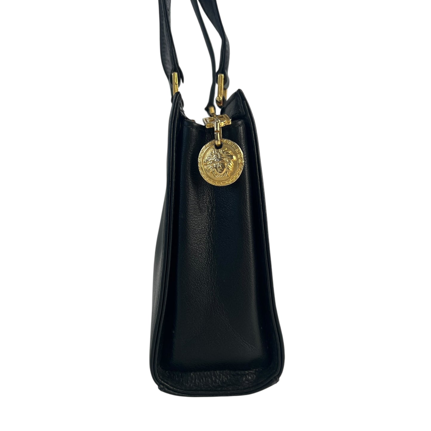 Versace Vintage Medusa Studded Shoulder Bag