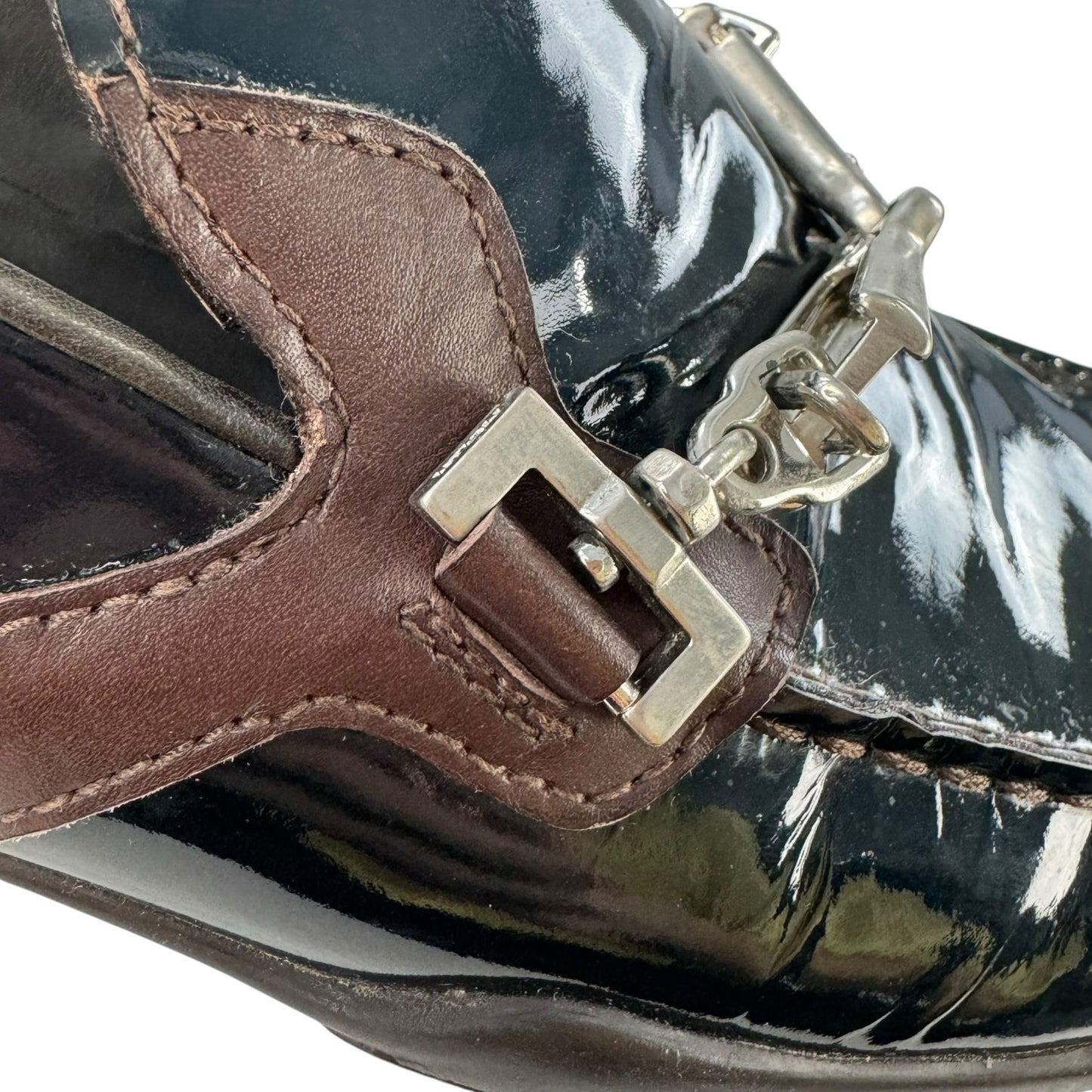 Prada Vintage Patent Leather Loafers