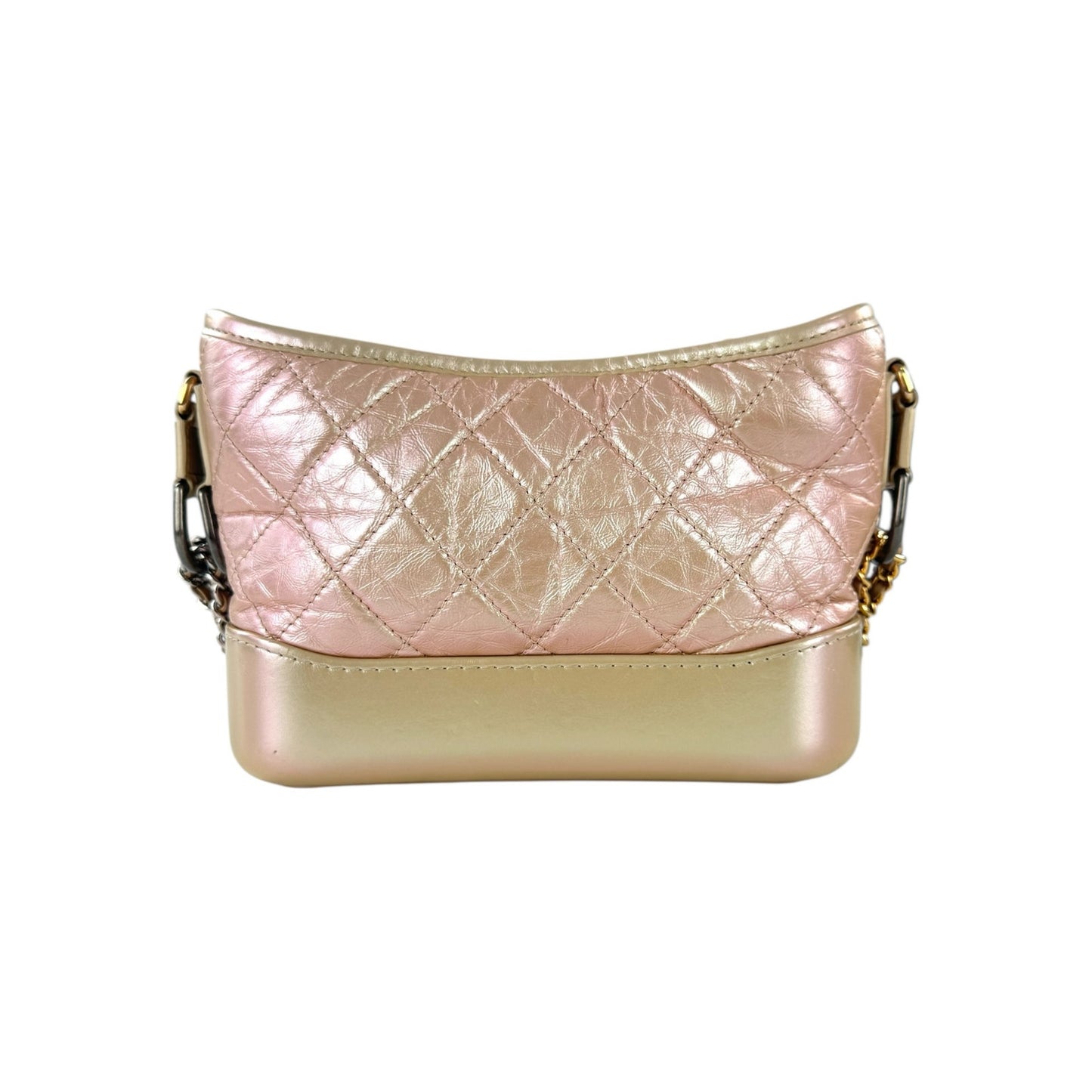 Chanel Gabrielle Metallic Matelassse Leather Shoulder Bag