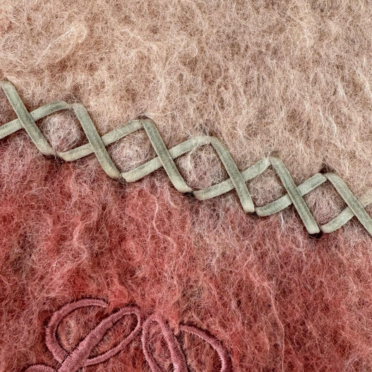 Loewe Pink Mohair Scarf