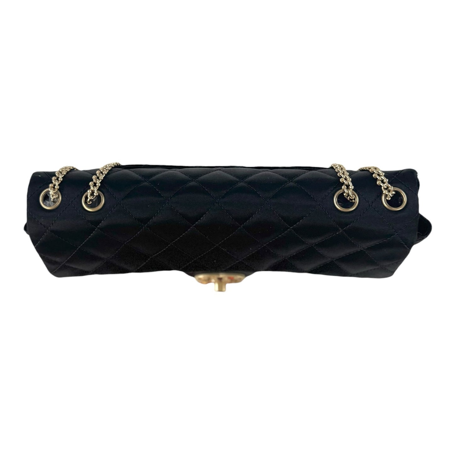 Chanel CC Jeweled Matelassé East West Flap Bag