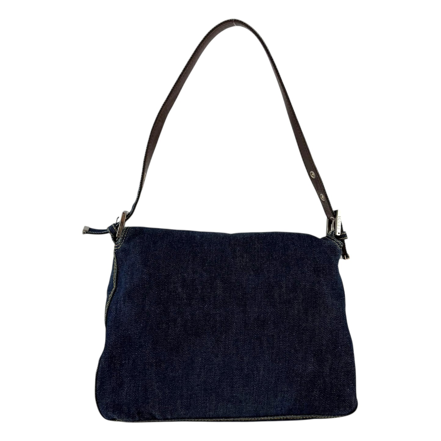 Fendi Denim Mamma Baguette Shoulder Bag