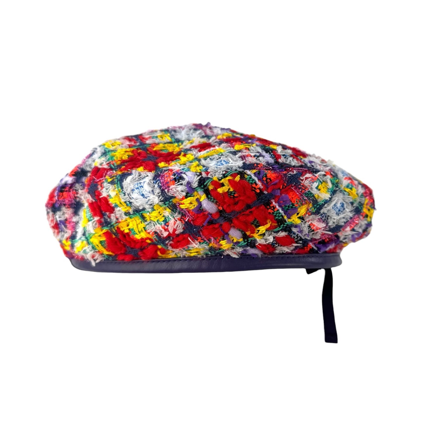 Gucci Multicolor Lame Tweed Beret