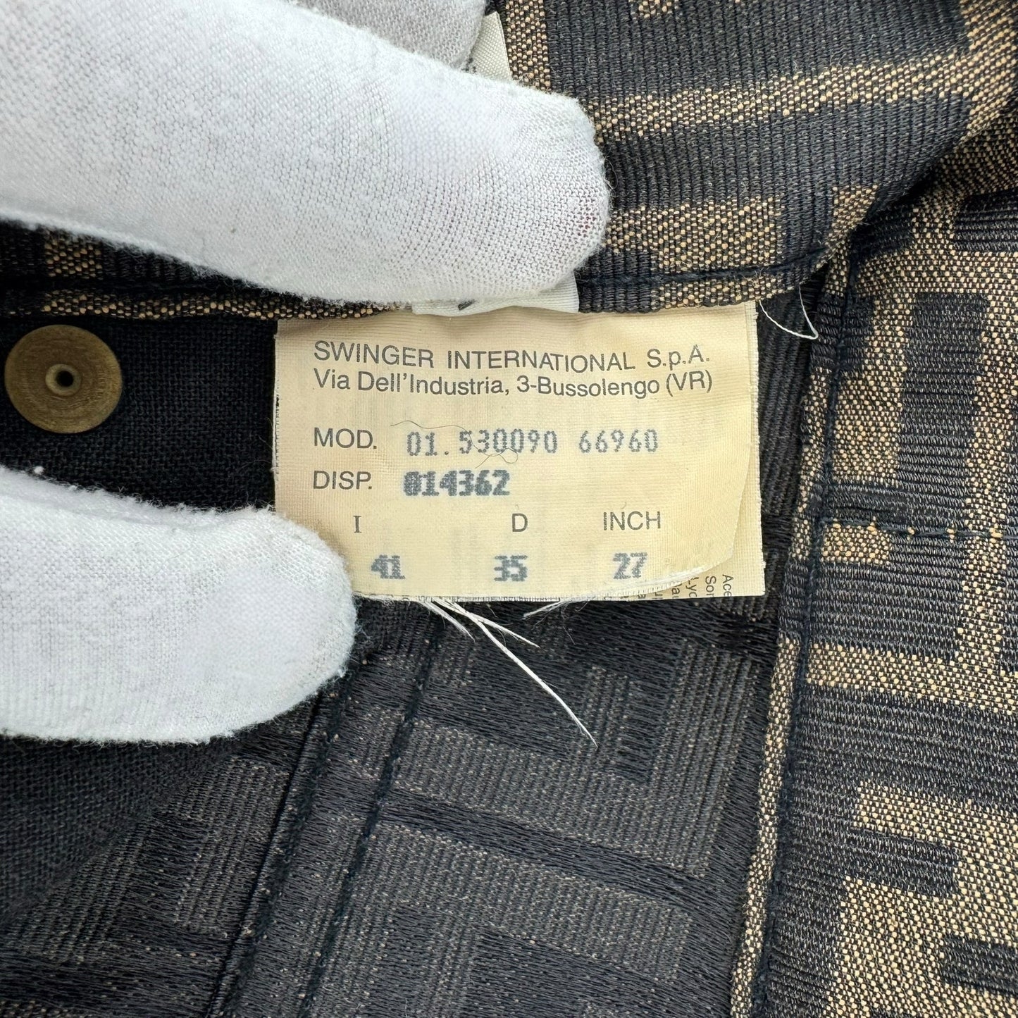 Fendi Vintage Zucca Print Pant