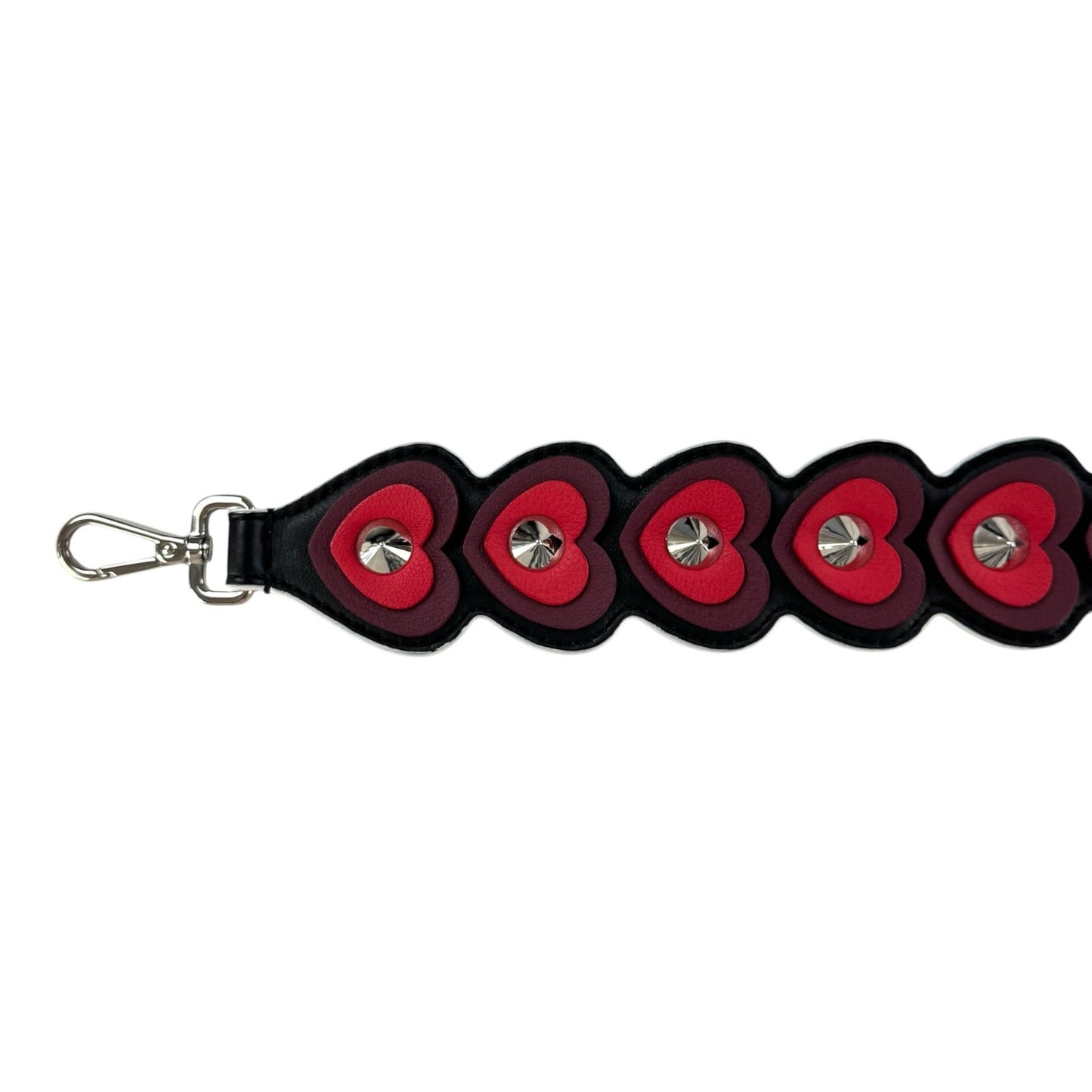 Fendi Studded Heart Strap You Bag Strap
