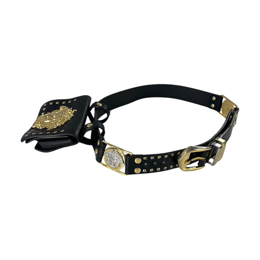 Versace Vintage Medusa Mini Leather Belt Bag