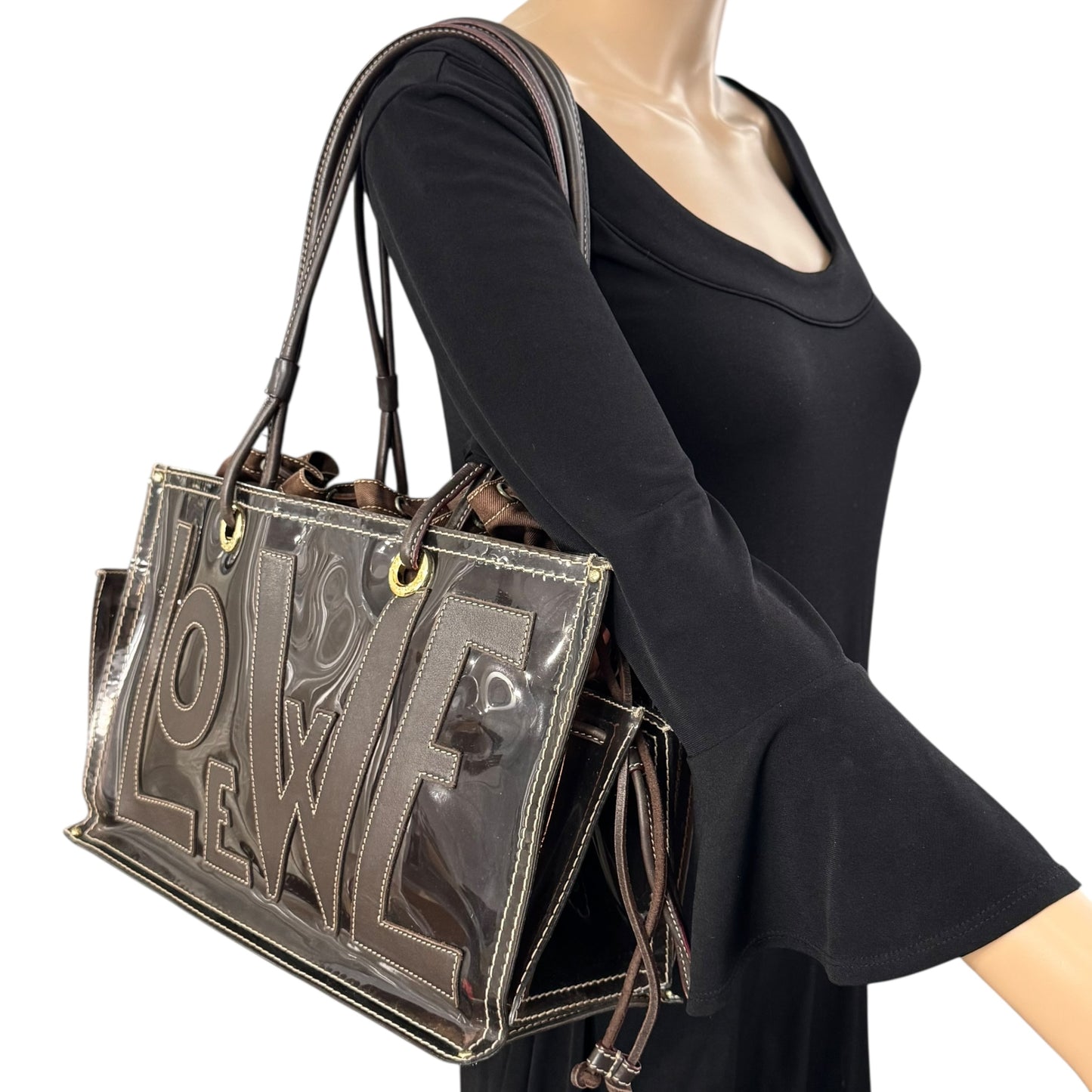 Loewe Anagram Vinyl Tote Bag