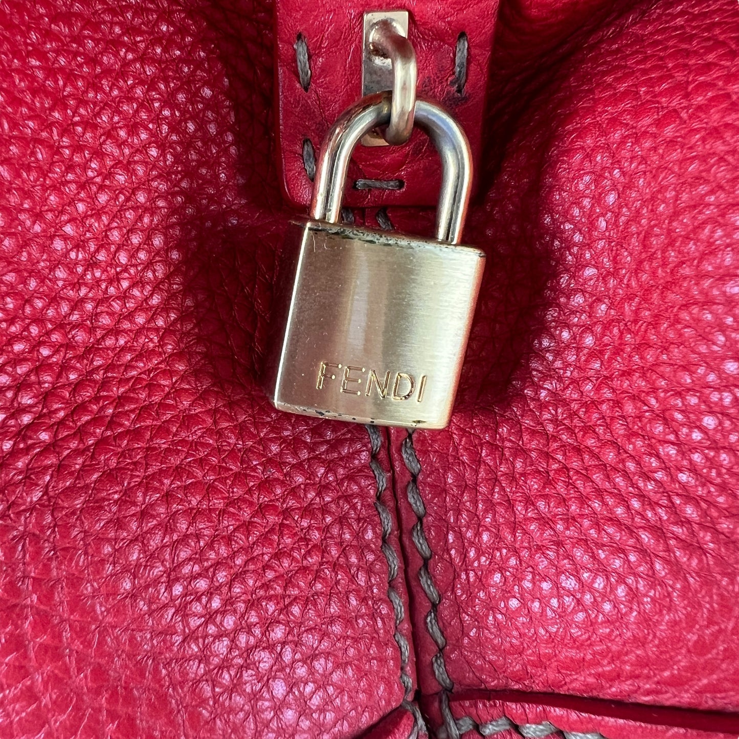 Fendi Selleria Leather Shoulder Bag