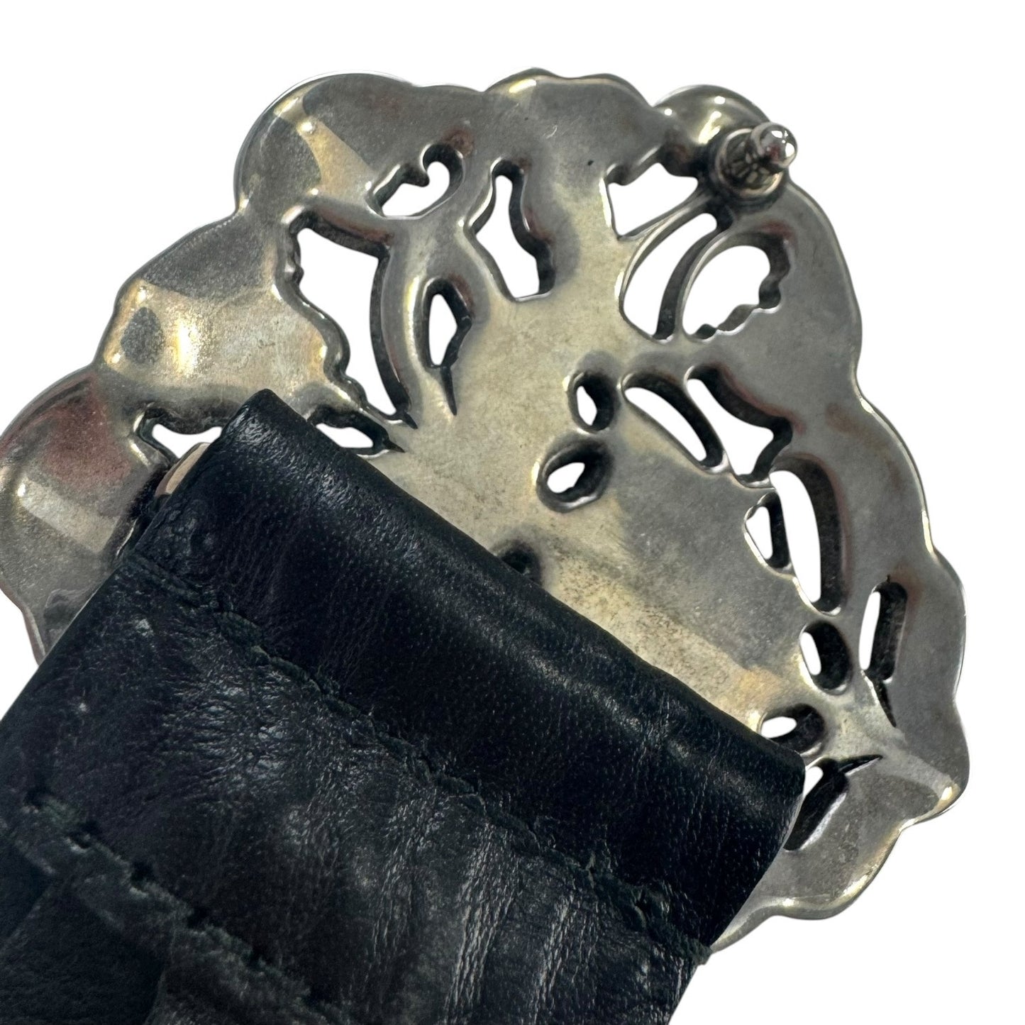 Gucci Crest Black Leather Belt