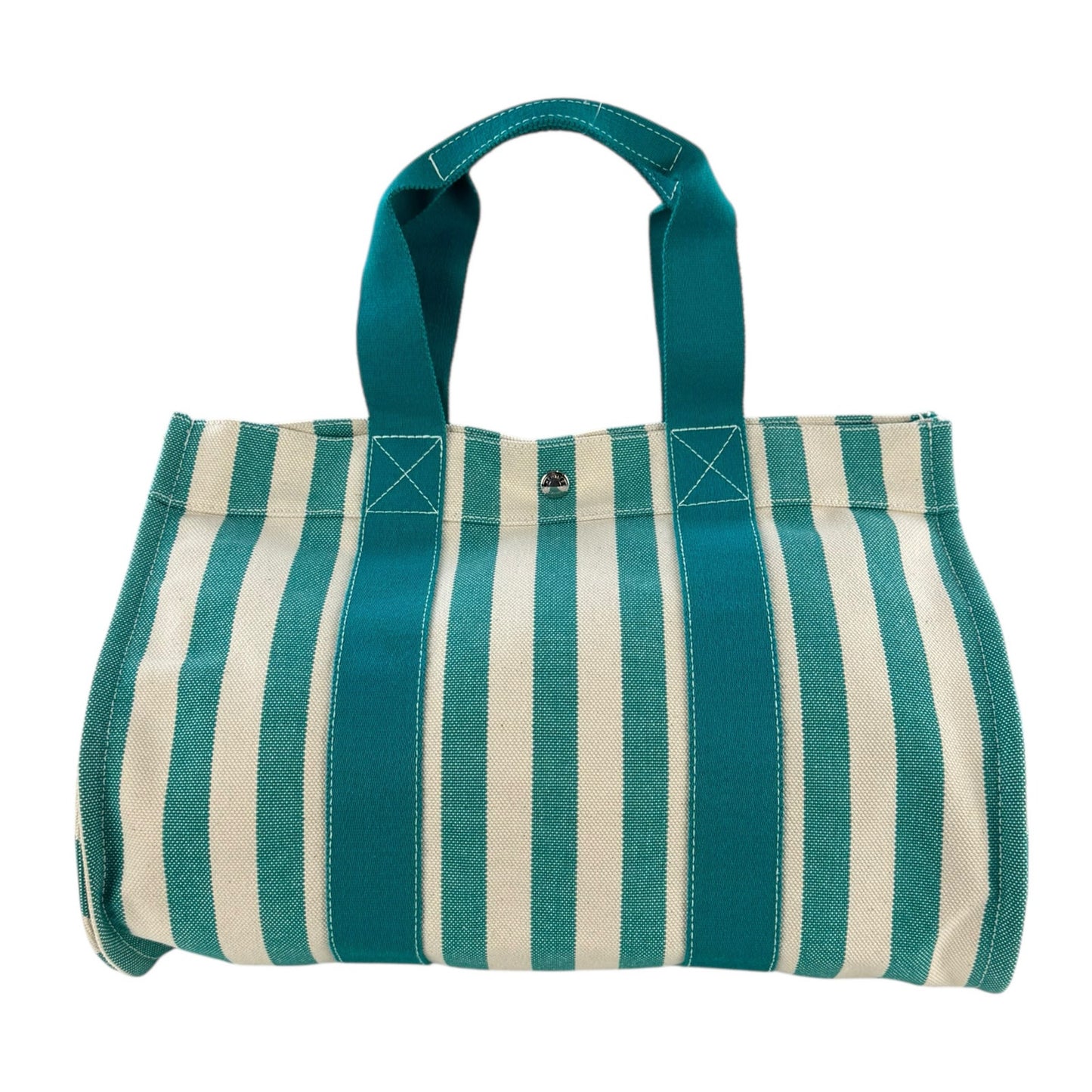 Hermes Toile Cannes Striped Tote Bag