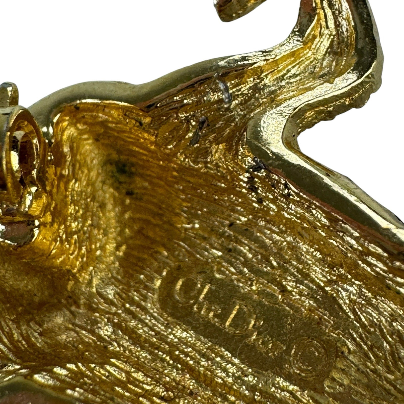 Dior Vintage Frog Rhinestone Brooch