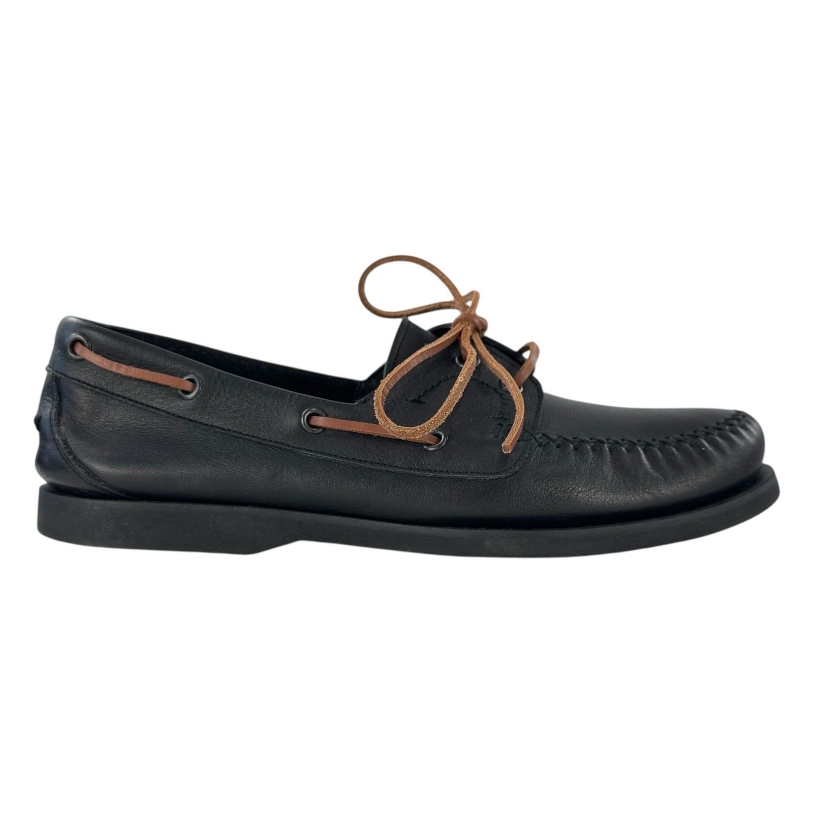 Bottega Veneta Leather Boat Shoes