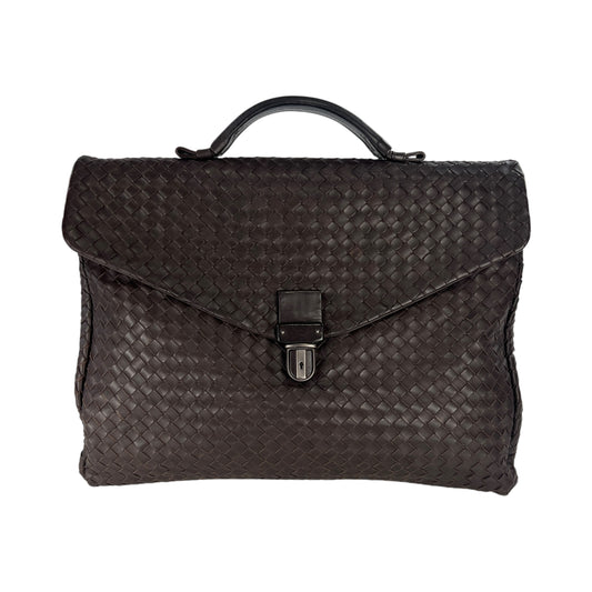 Bottega Veneta Intrecciato Leather Briefcase