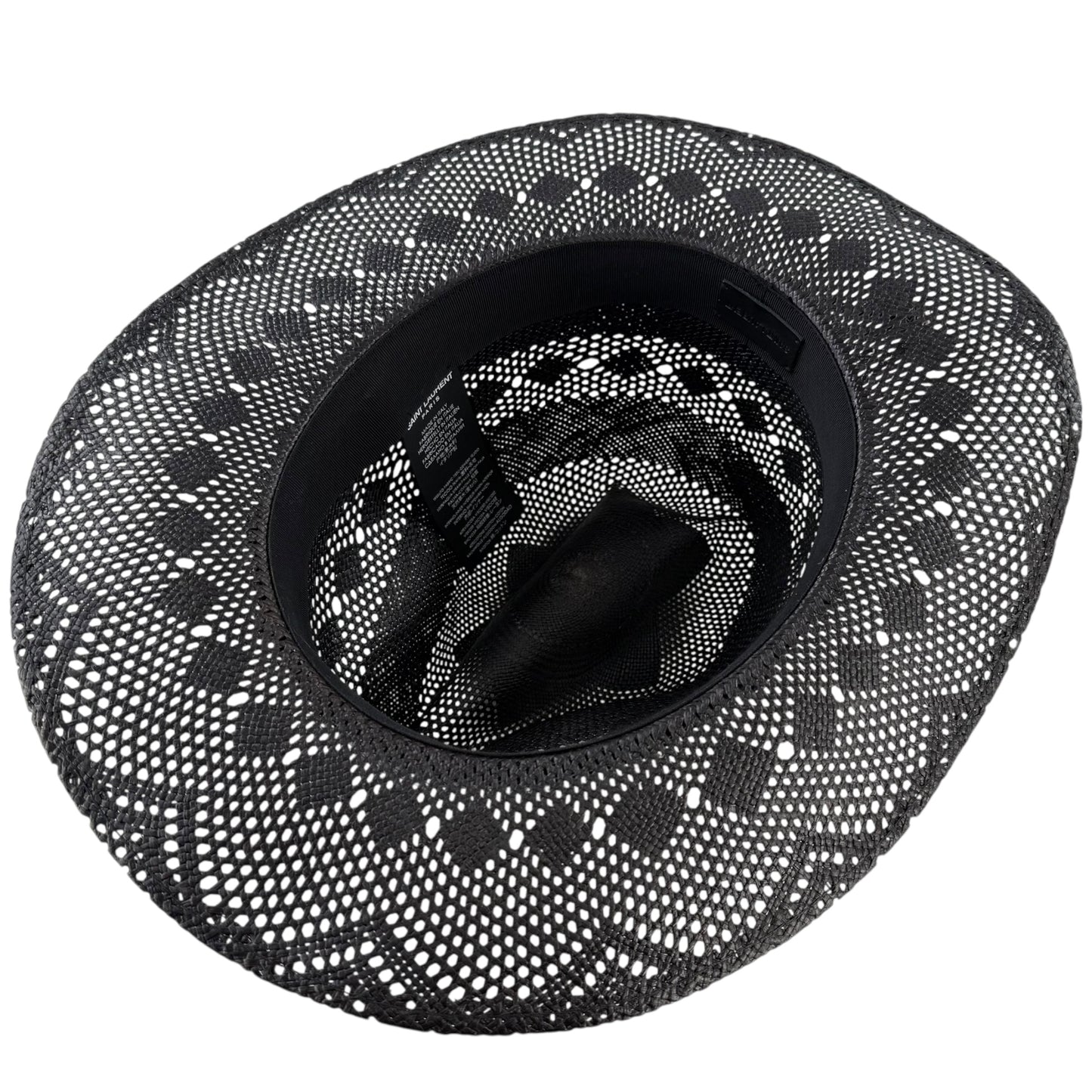 Saint Laurent Western Straw Cowboy Hat