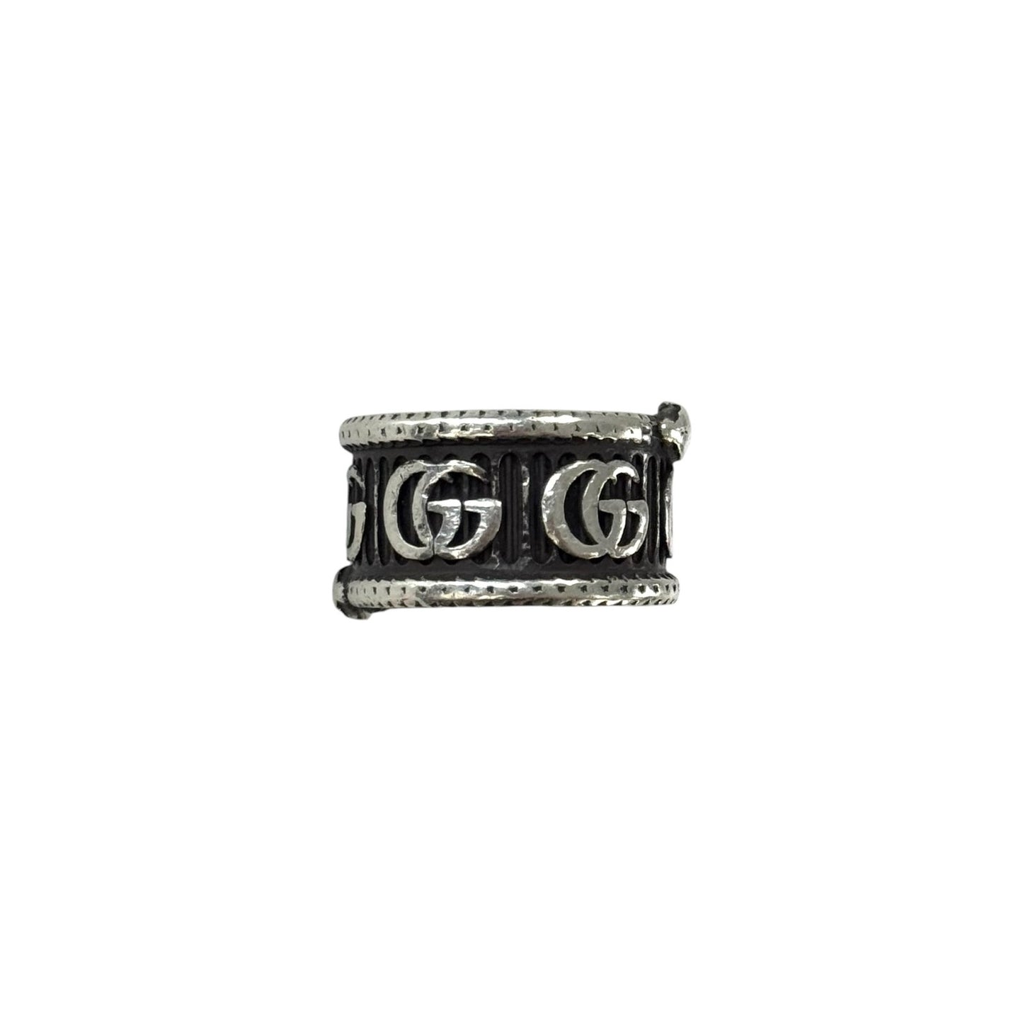 Gucci Sterling Silver GG Marmont Snake Ring