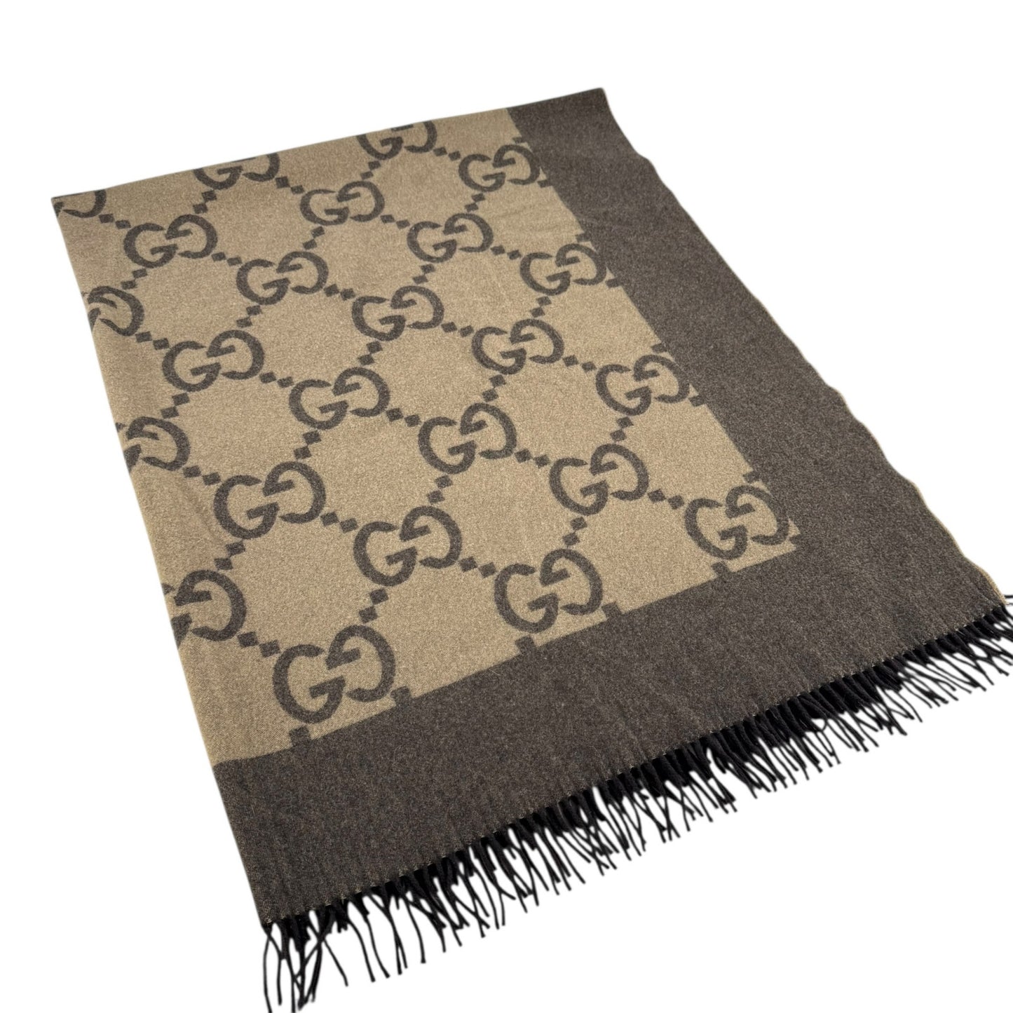 Gucci Monogram Wool & Cashmere Blanket