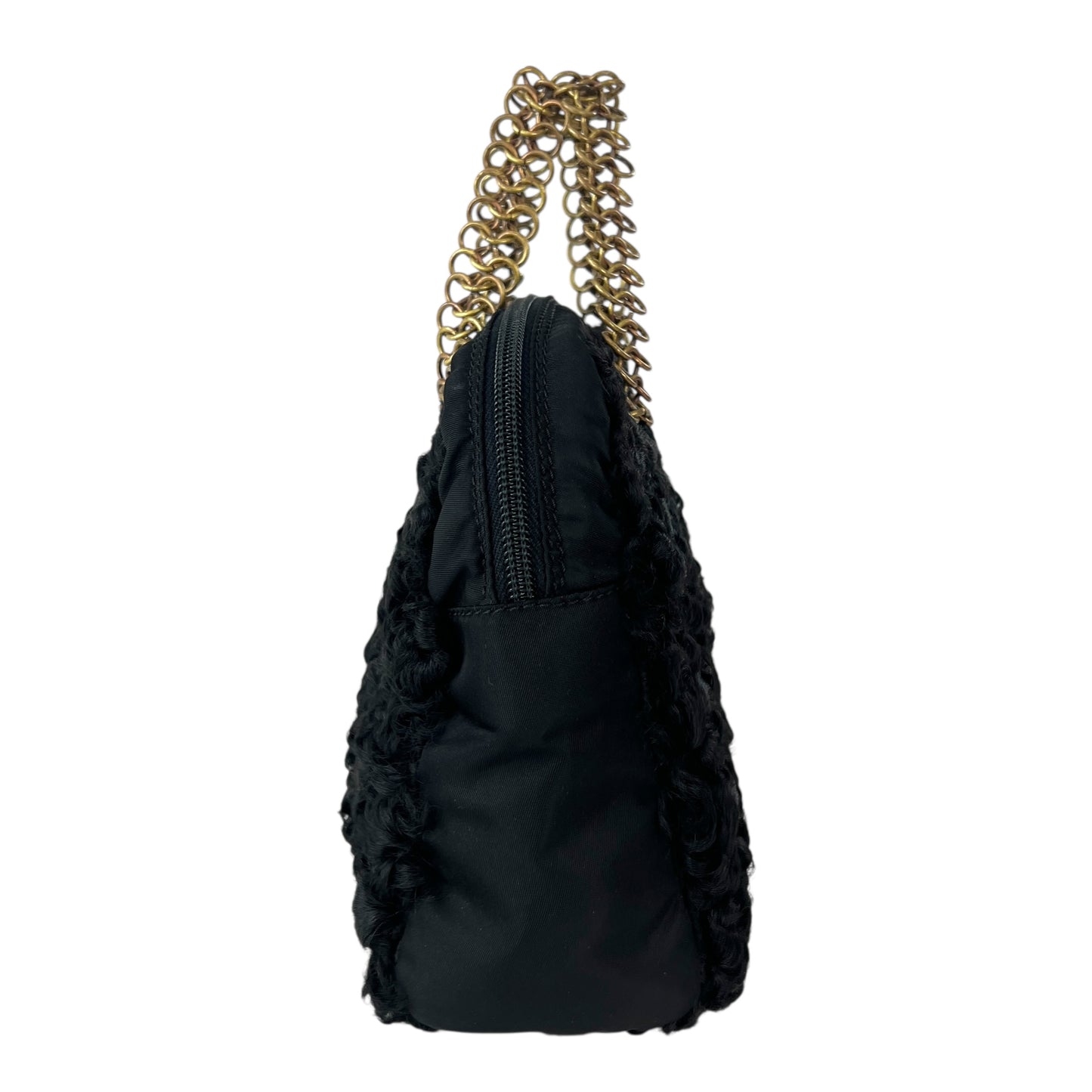 Prada Chain Wool Handbag