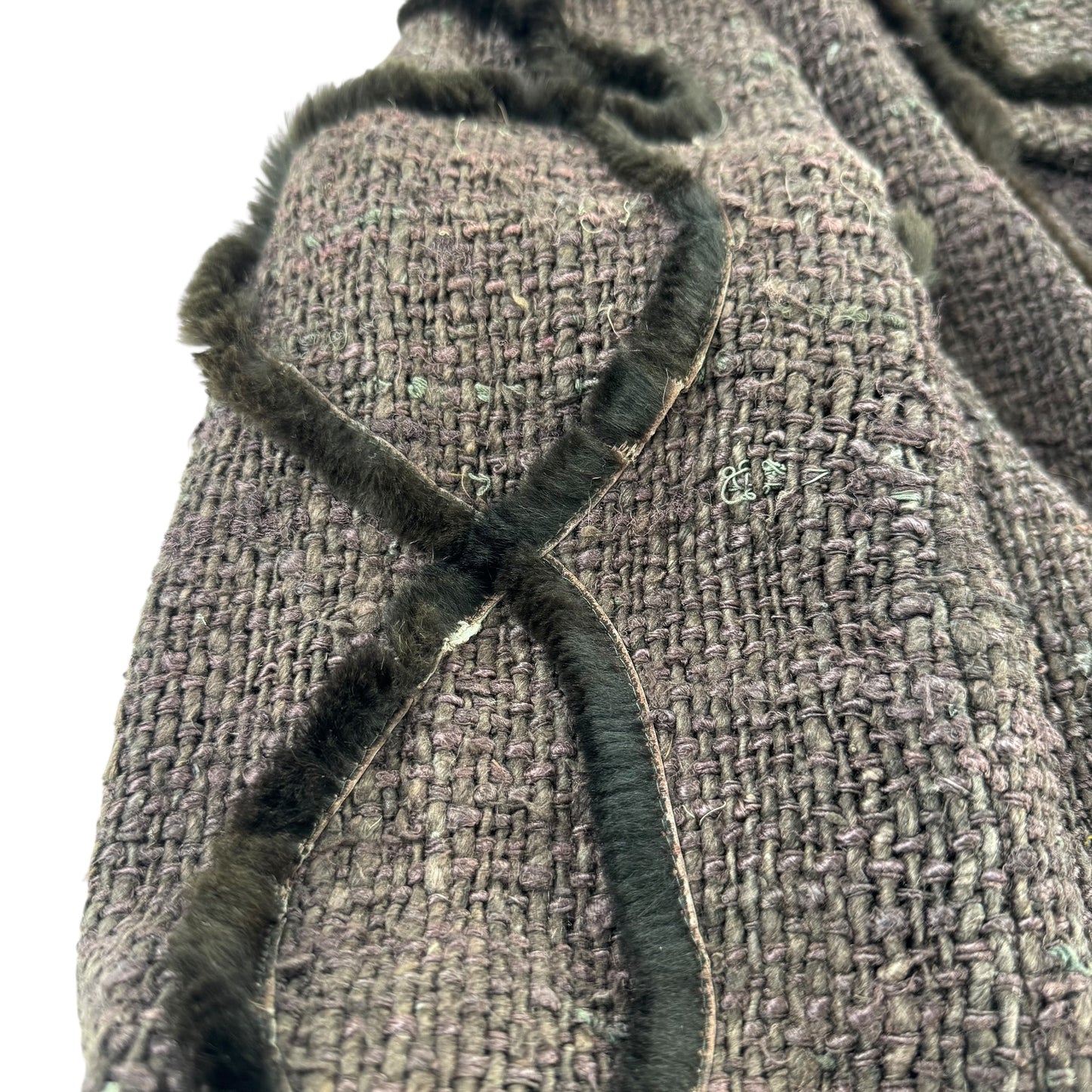 Fendi Brown Tweed Trench Coat