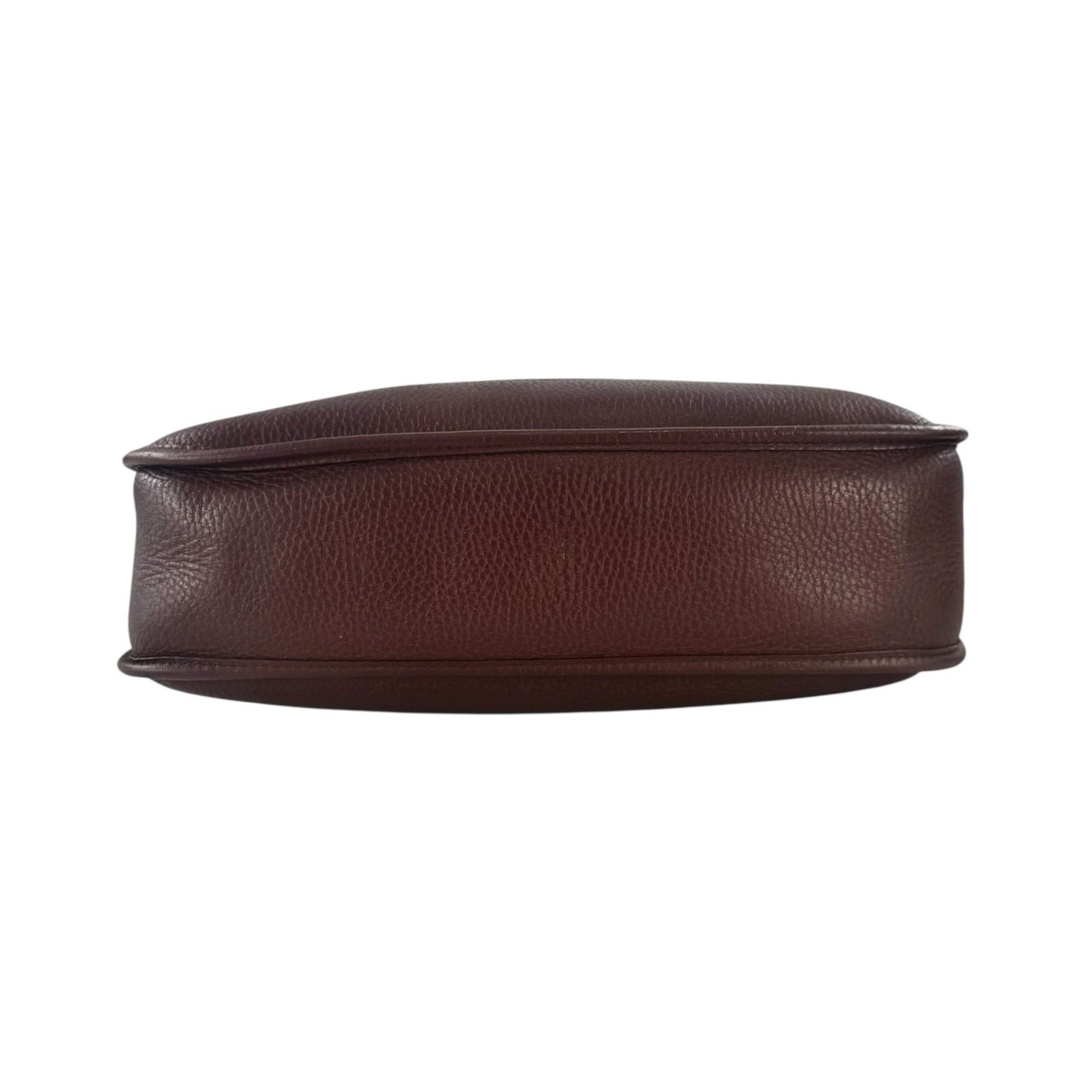 Hermes Brown Leather Taurillon Clemence Evelyne Gen I PM Bag