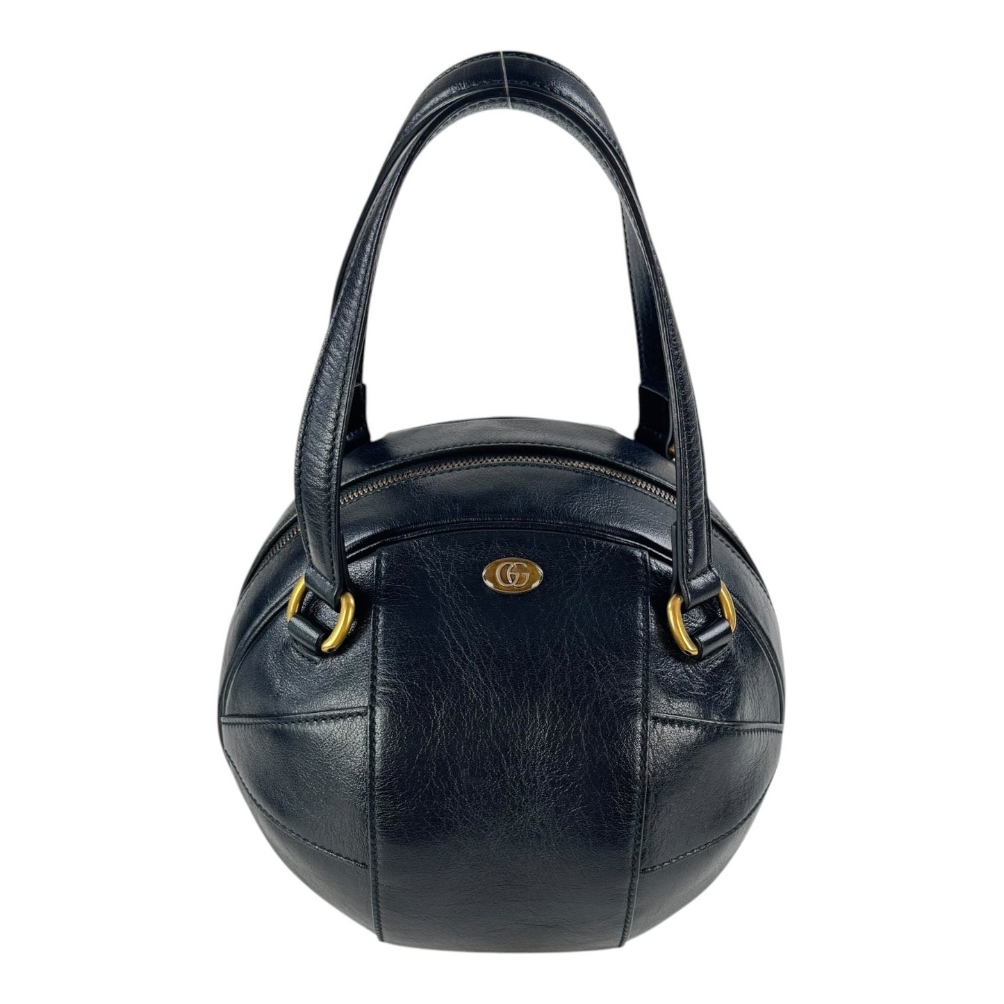 Gucci Leather Basketball Handbag