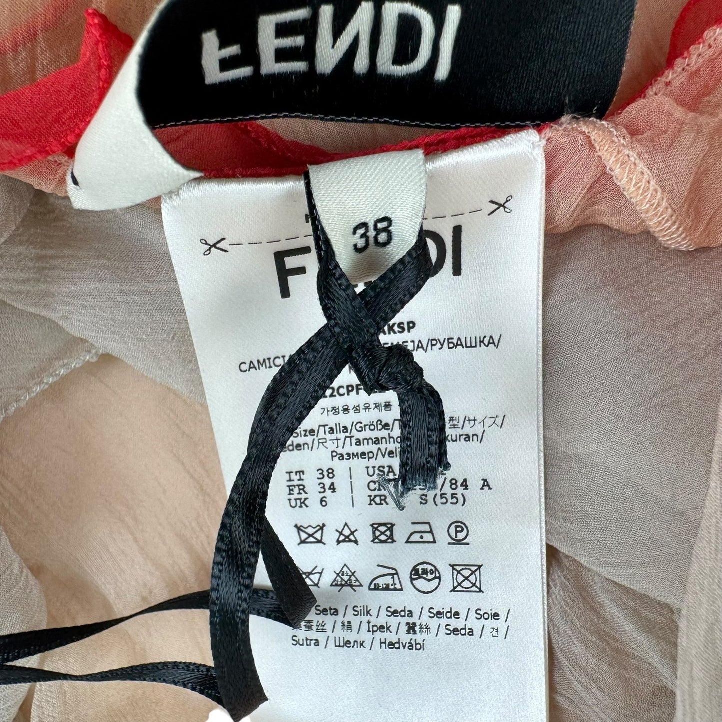 Fendi Silk Sheer Tanktop