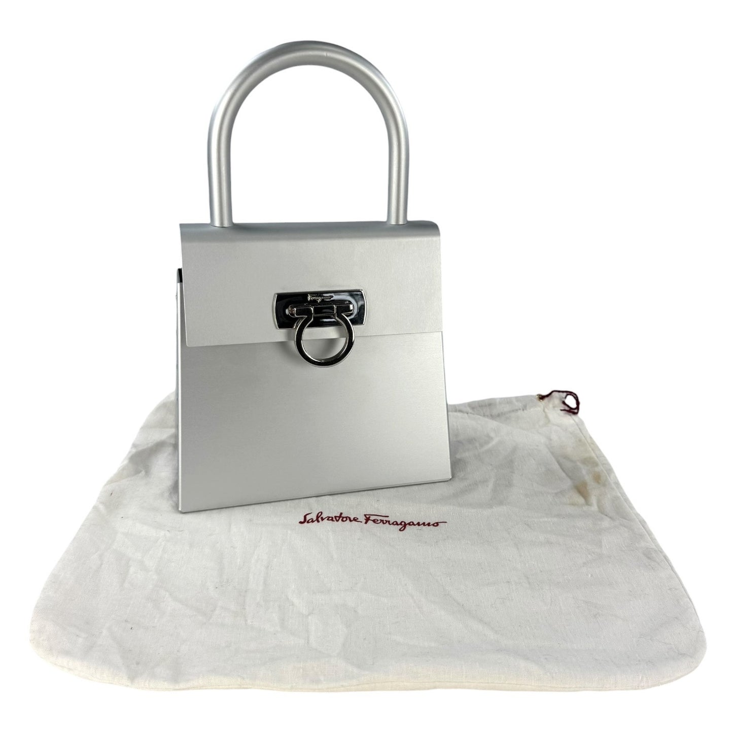 Ferragamo Metal Top Handle Bag