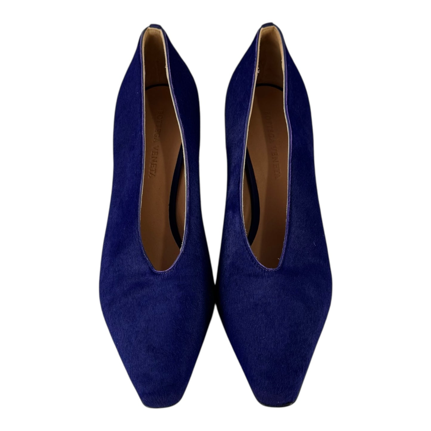 Bottega Veneta Purple Calf Hair Almond Pumps
