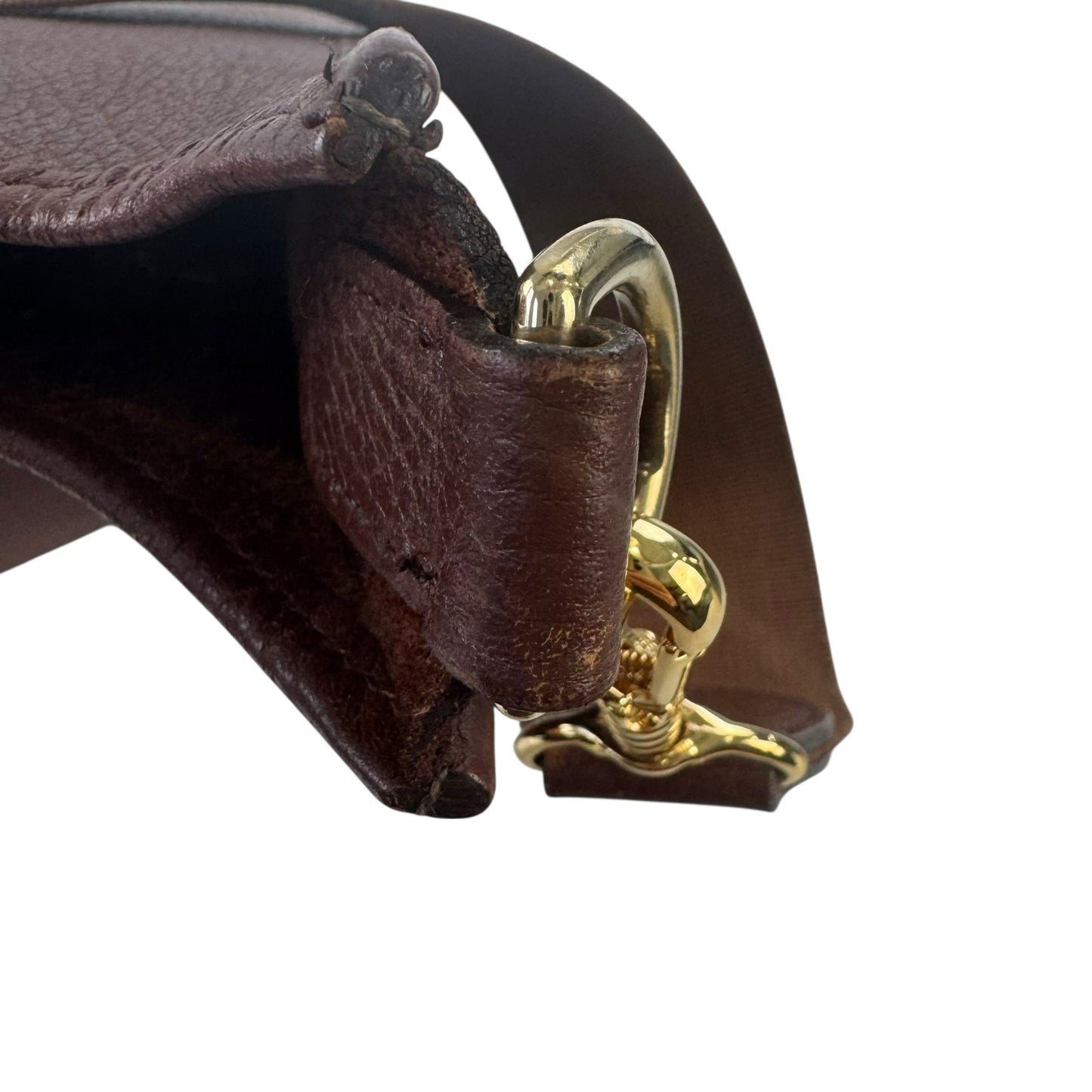 Hermes Brown Leather Taurillon Clemence Evelyne Gen I PM Bag