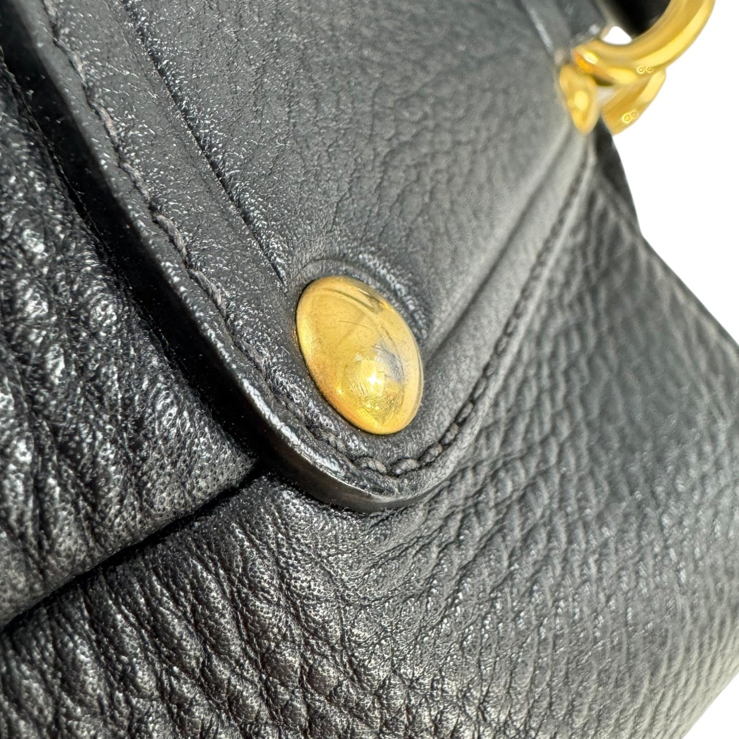 Prada Vitello Daino Pushlock Shoulder Bag