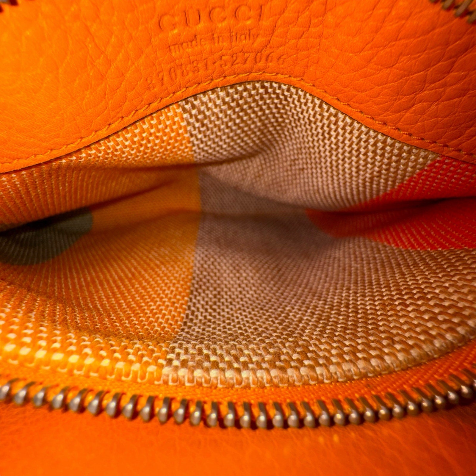 Gucci Orange Bamboo Two-Way Bag