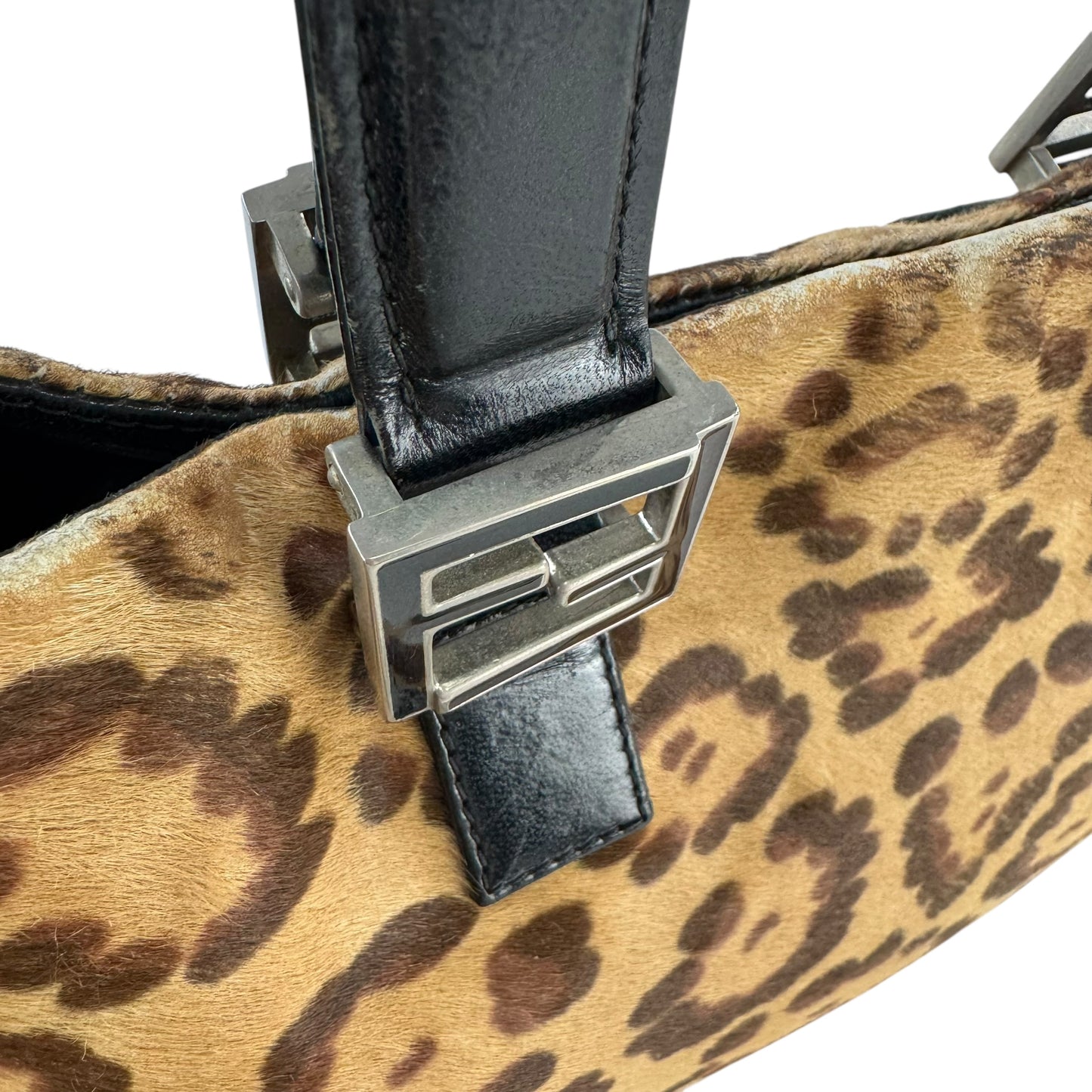 Fendi Vintage Leopard Print Handbag