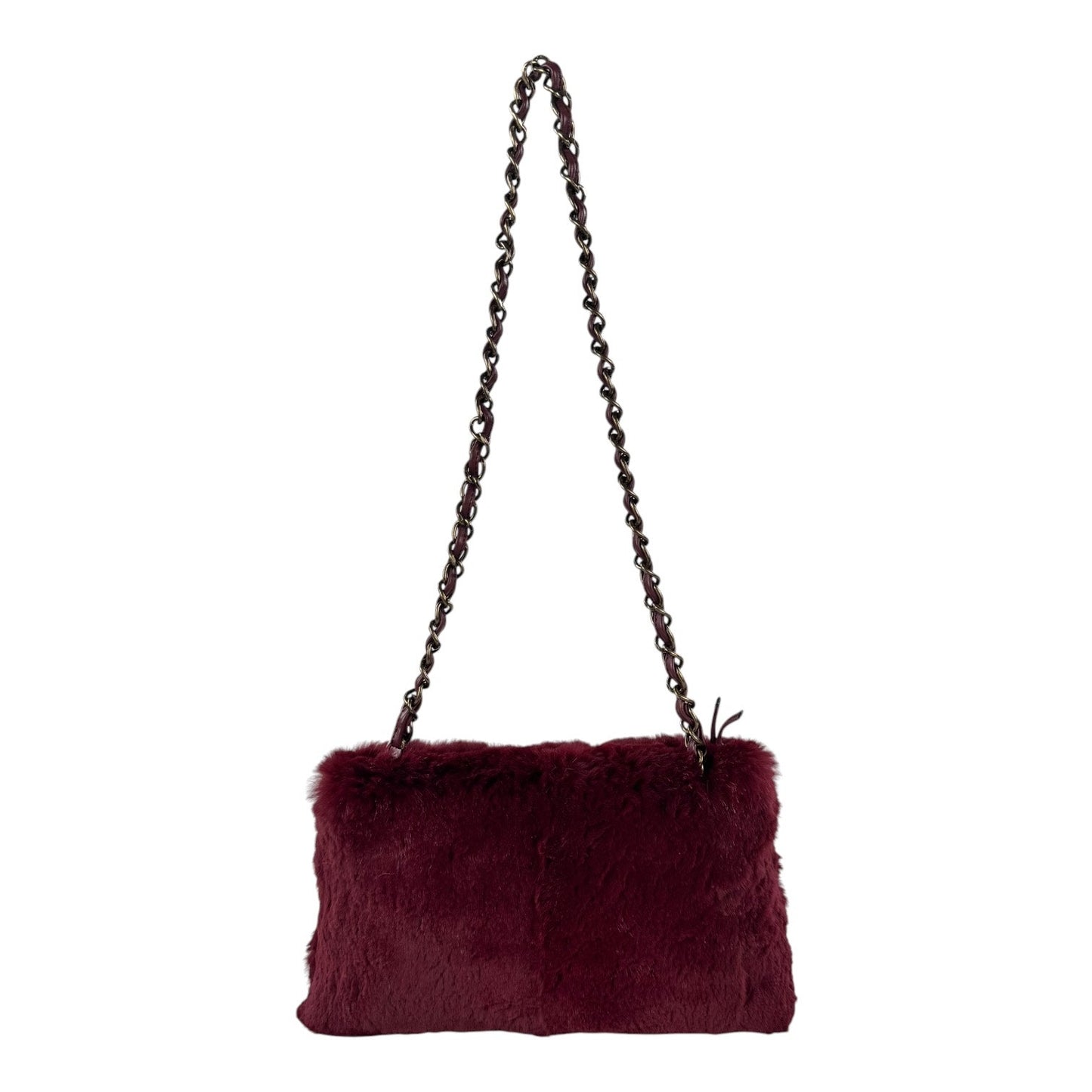 Chanel Vintage Rabbit Fur Shoulder Bag