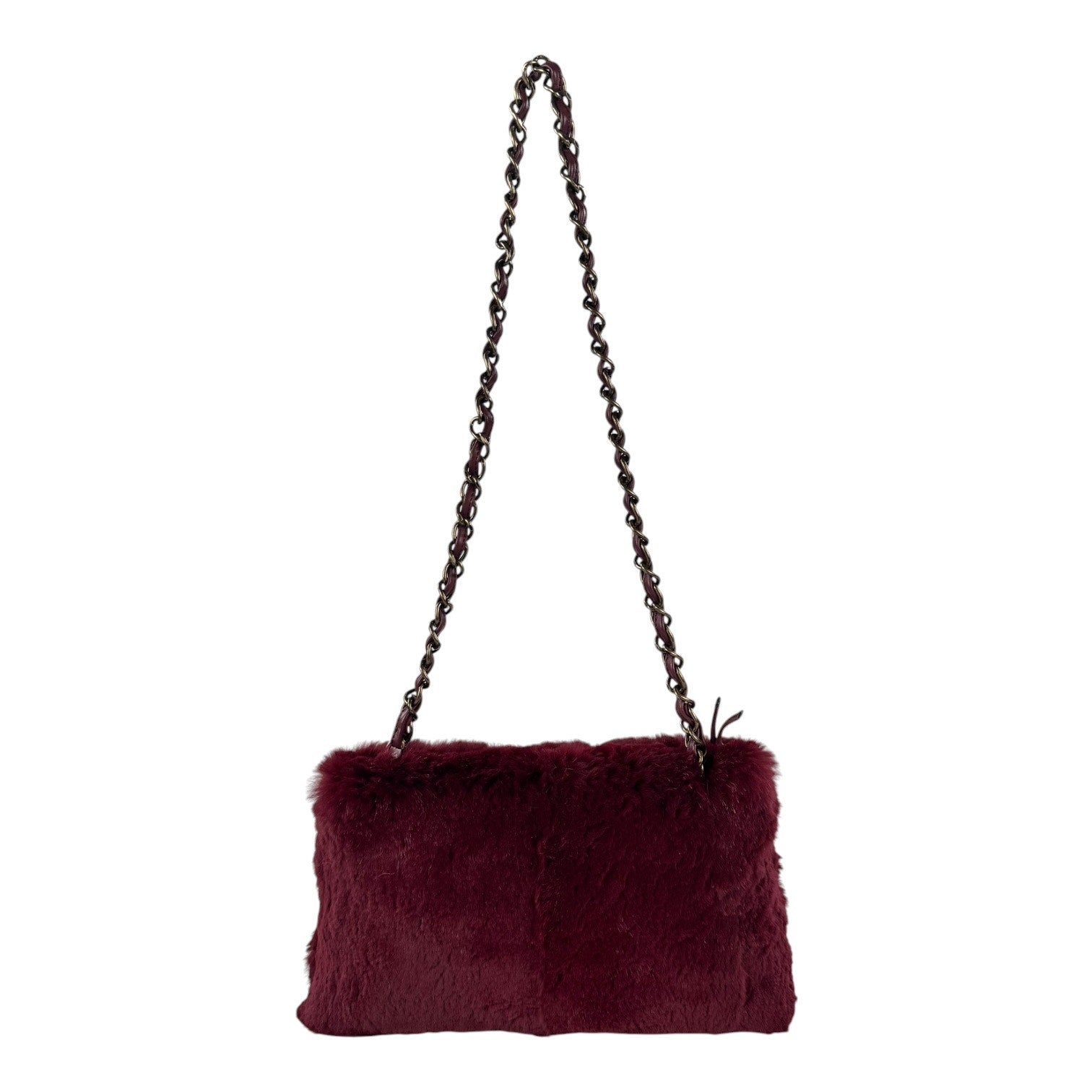 Chanel Vintage Rabbit Fur Shoulder Bag