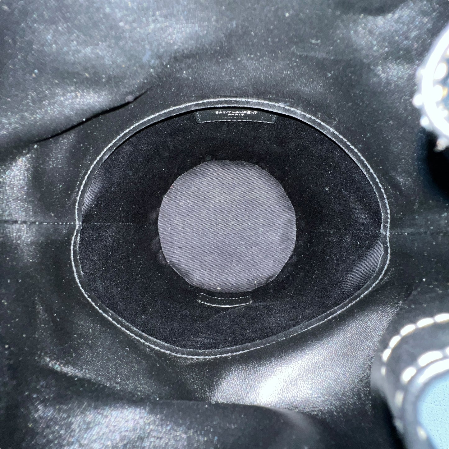 Saint Laurent Bahia Studded Bucket Bag