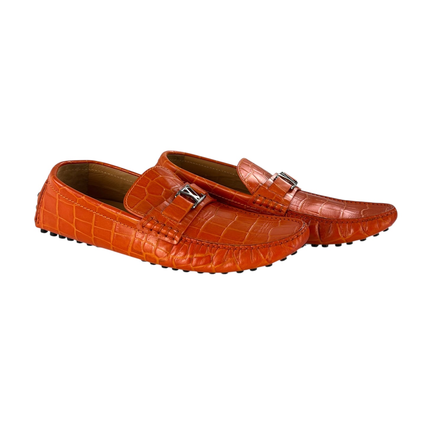 Louis Vuitton Croc-Embossed Loafers
