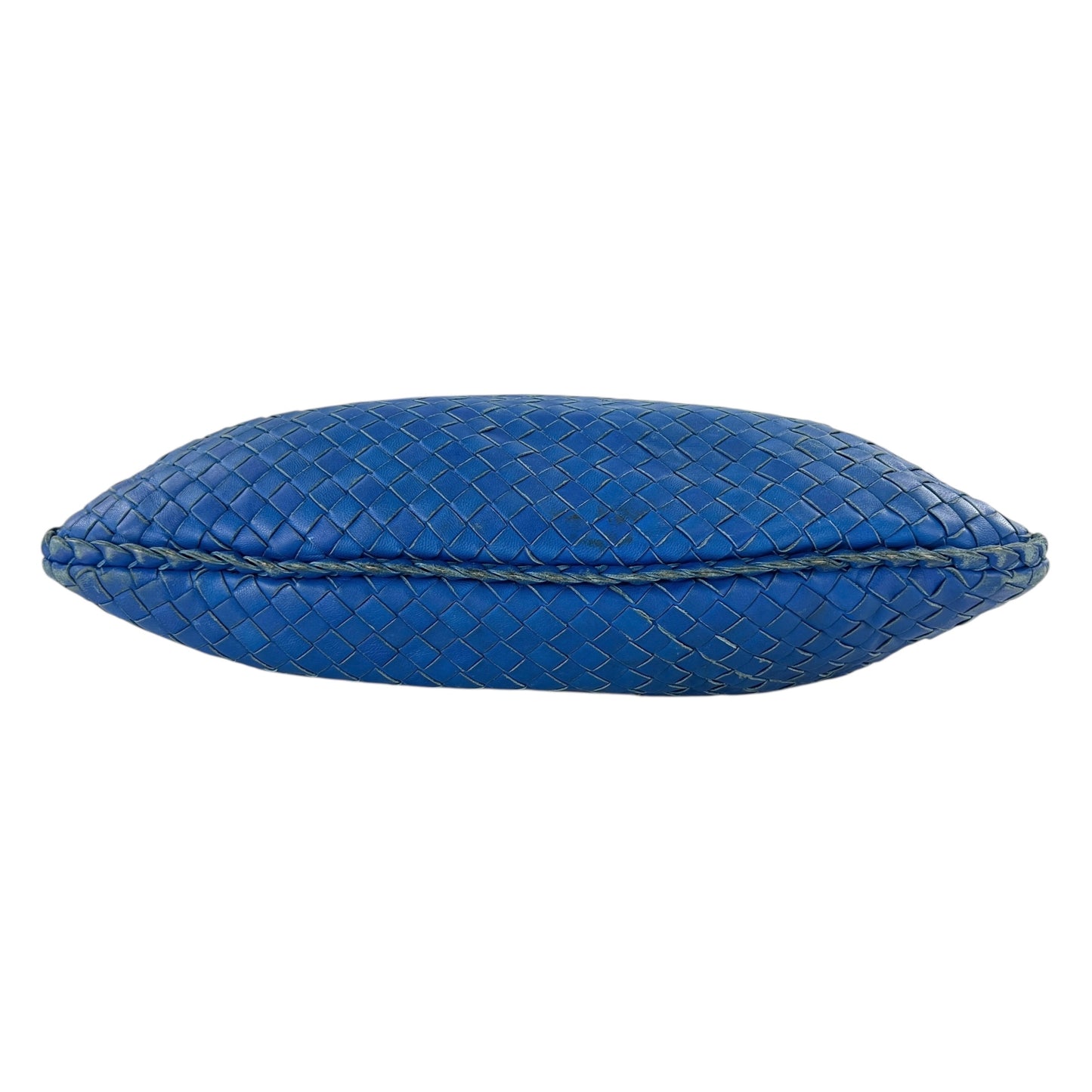 Bottega Veneta Blue Intrecciato Leather Hobo Bag