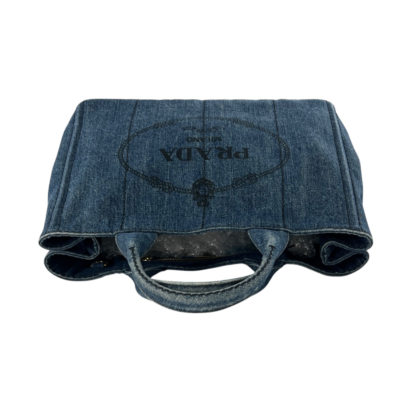 Prada Denim Canapa Tote Bag