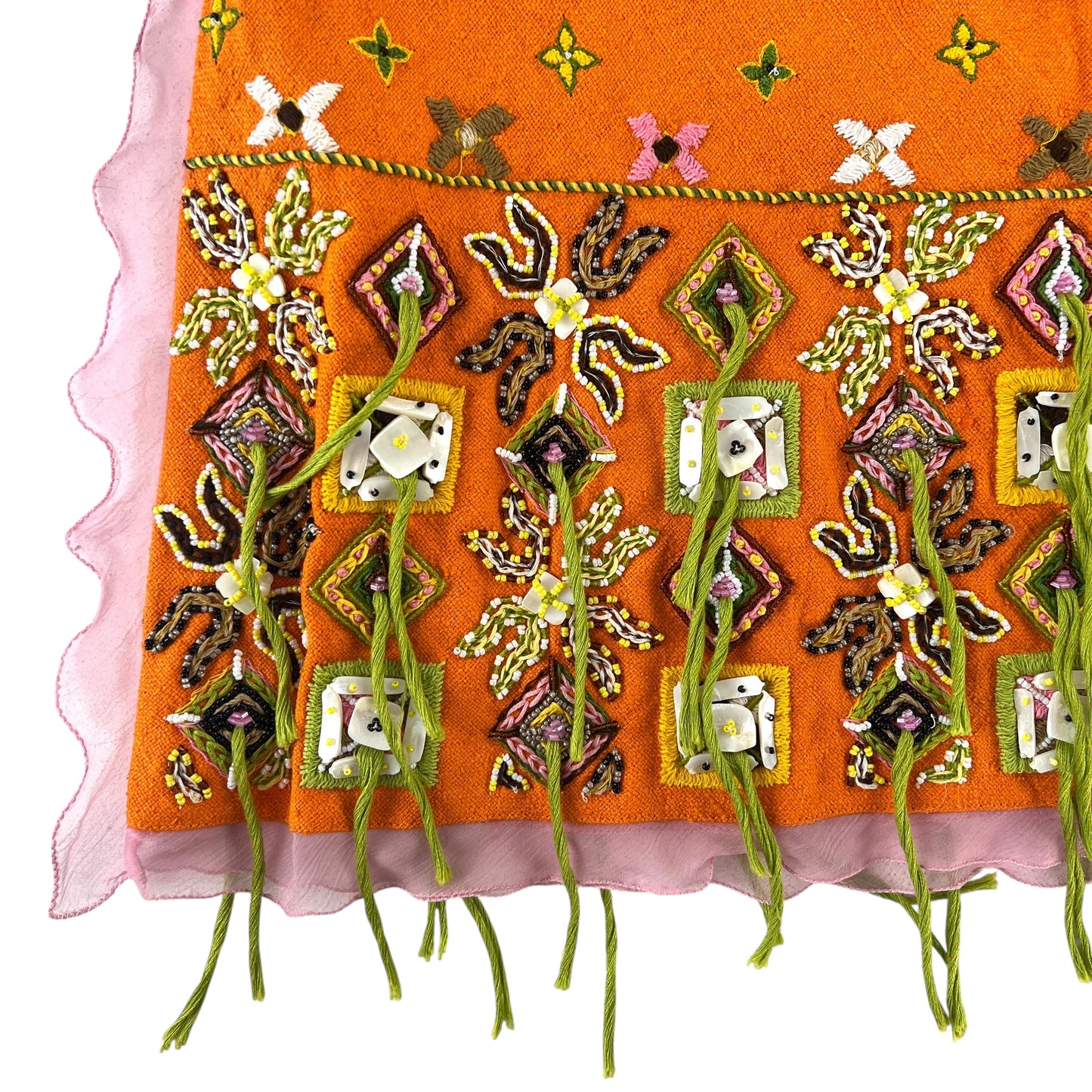 Fendi Vintage Embroidered & Beaded Skirt