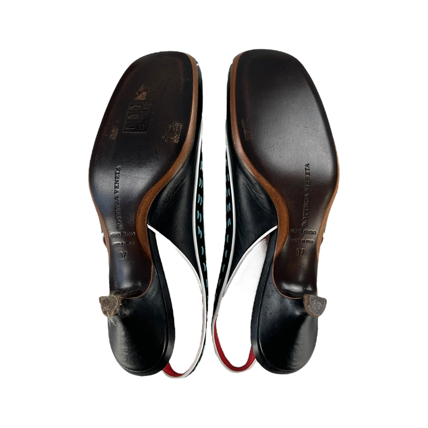 Bottega Veneta Tricolor Kitten Heel