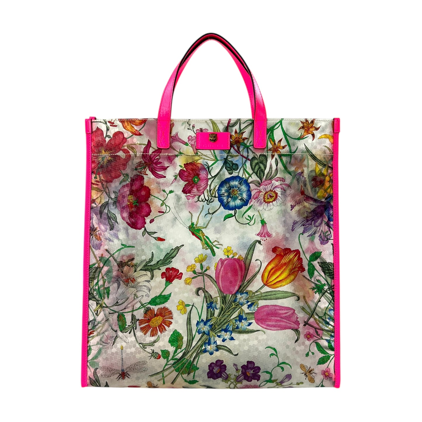 Gucci Flora Vinyl Tote Bag