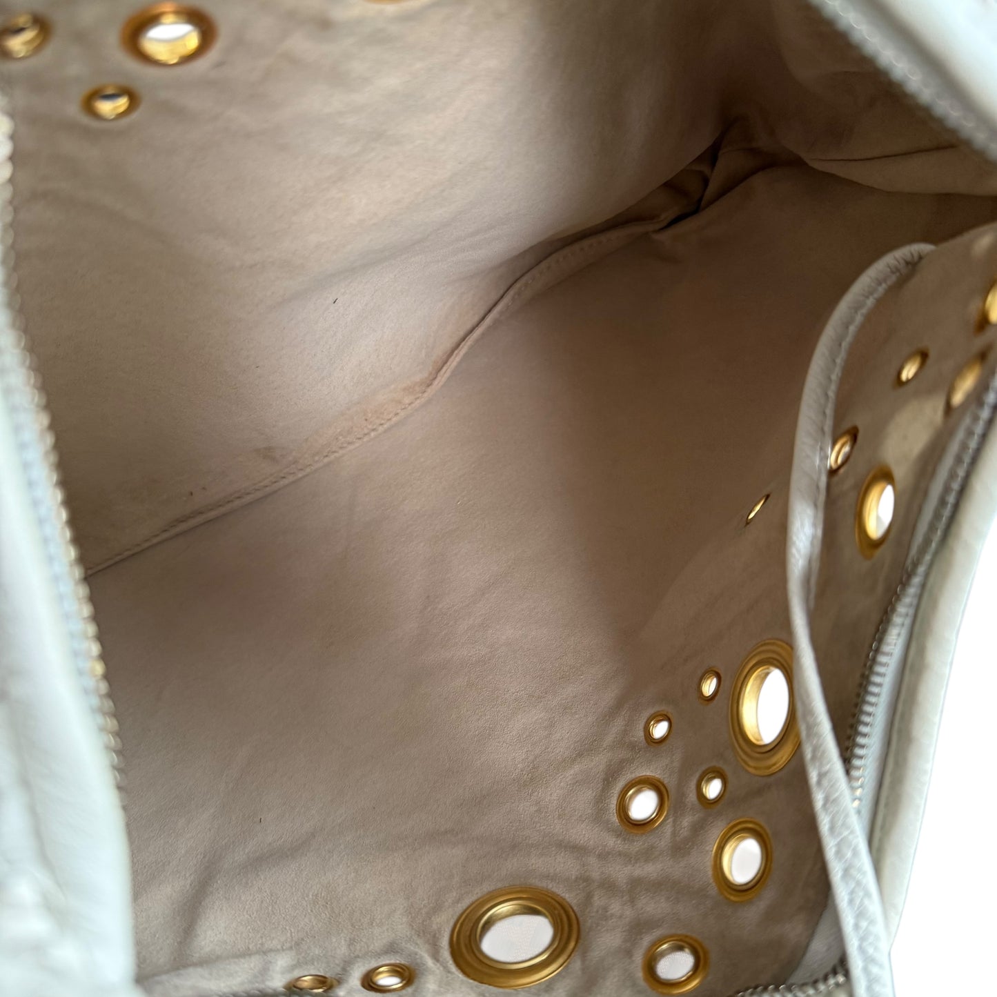 Bottega Veneta Intrecciato Leather Grommet Hobo Bag