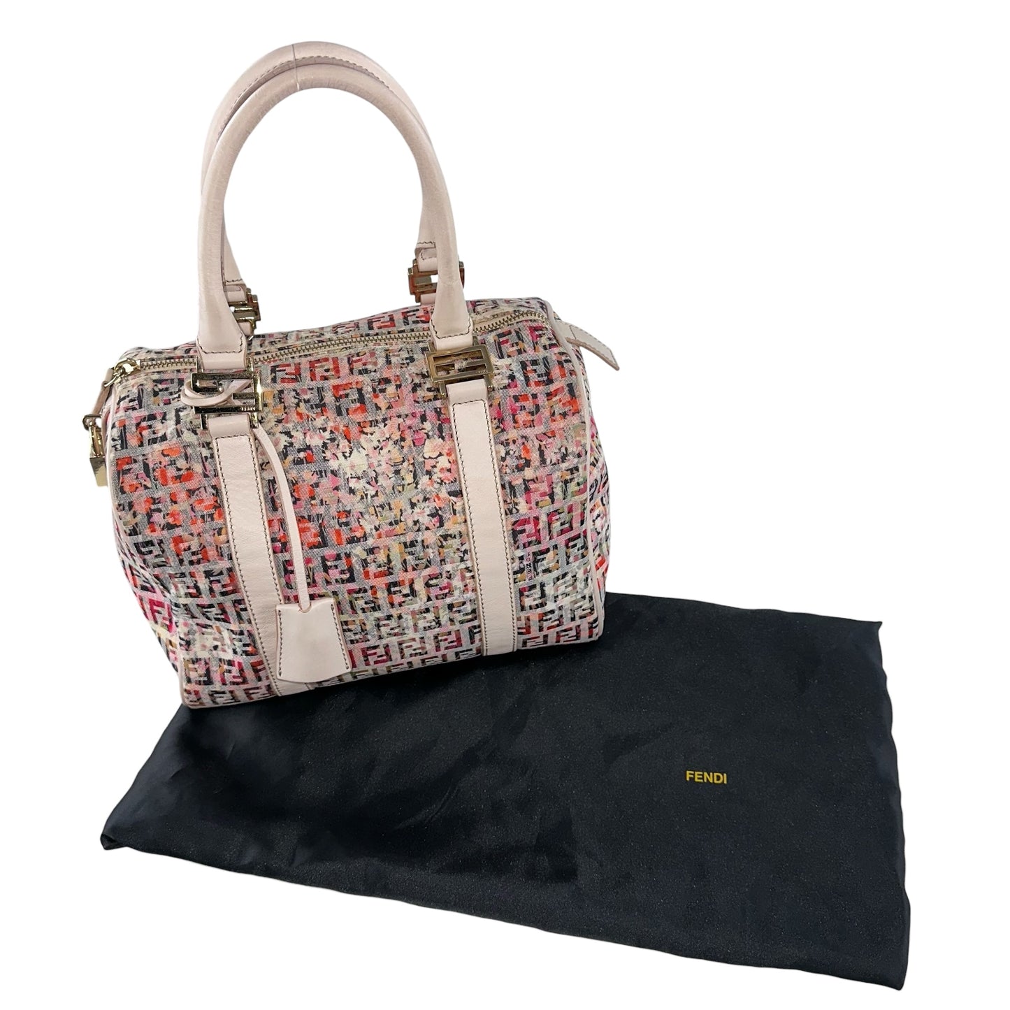 Fendi Vintage Zucchino Floral Mama Baguette Bag
