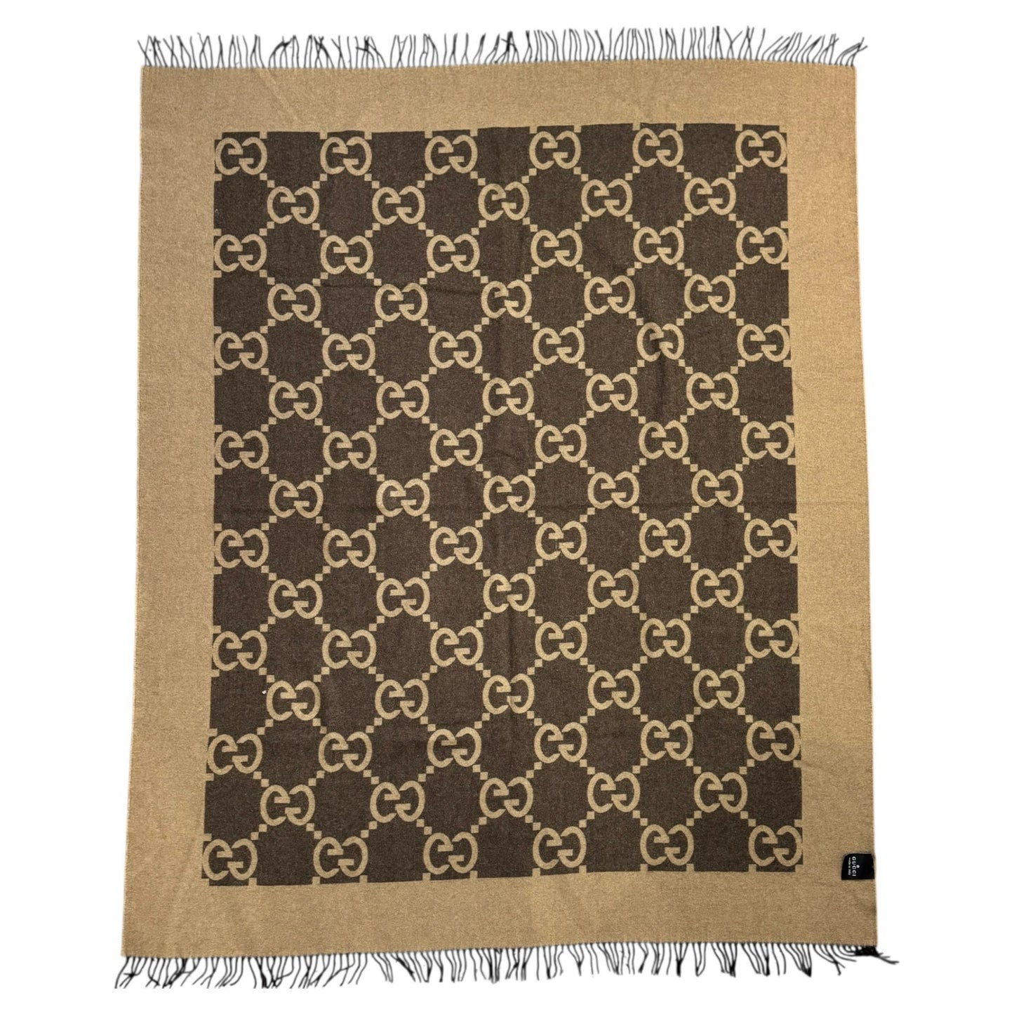 Gucci Monogram Wool & Cashmere Blanket