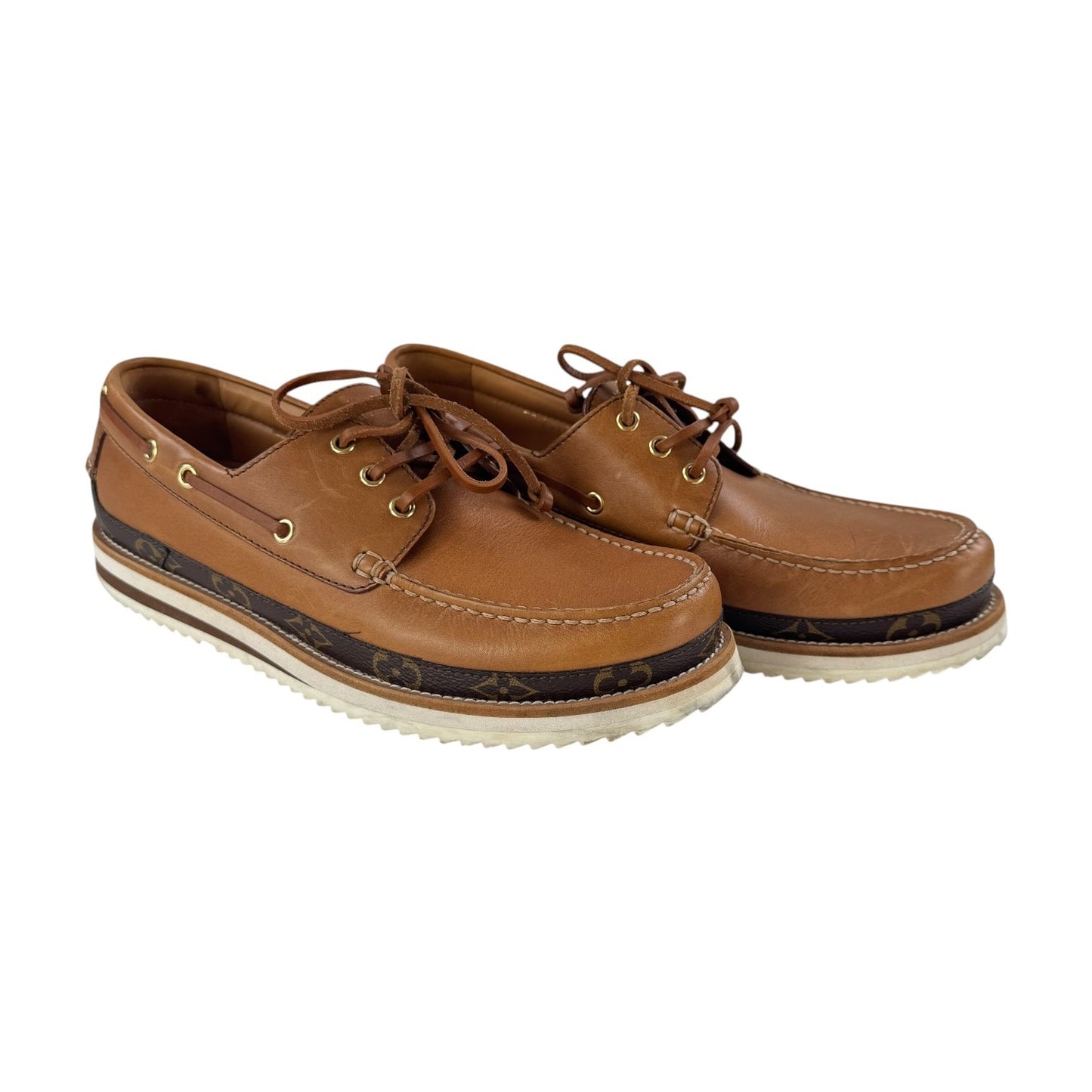 Louis Vuitton Leather Summerland Boat Shoes