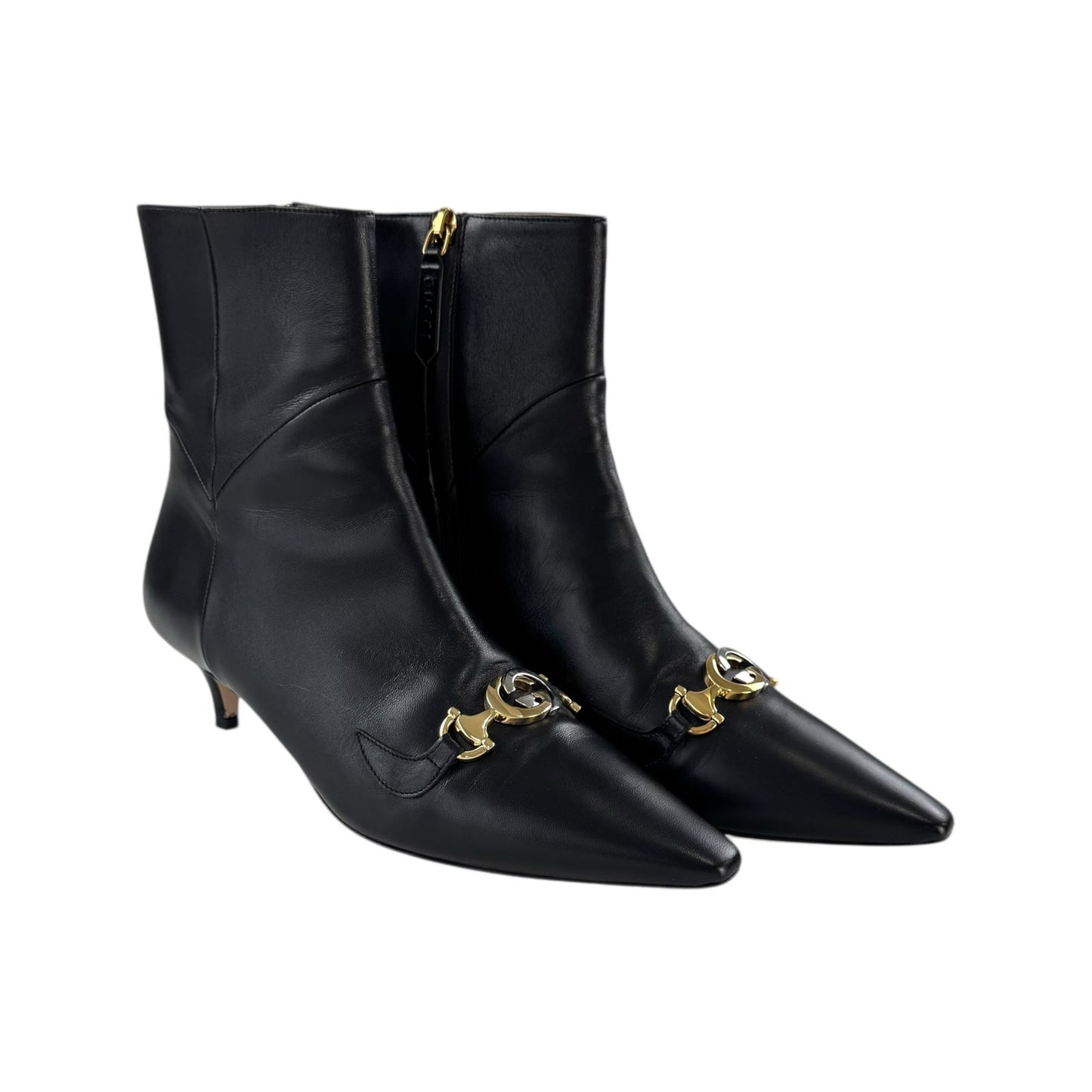 Gucci Horsebit Heeled Boots