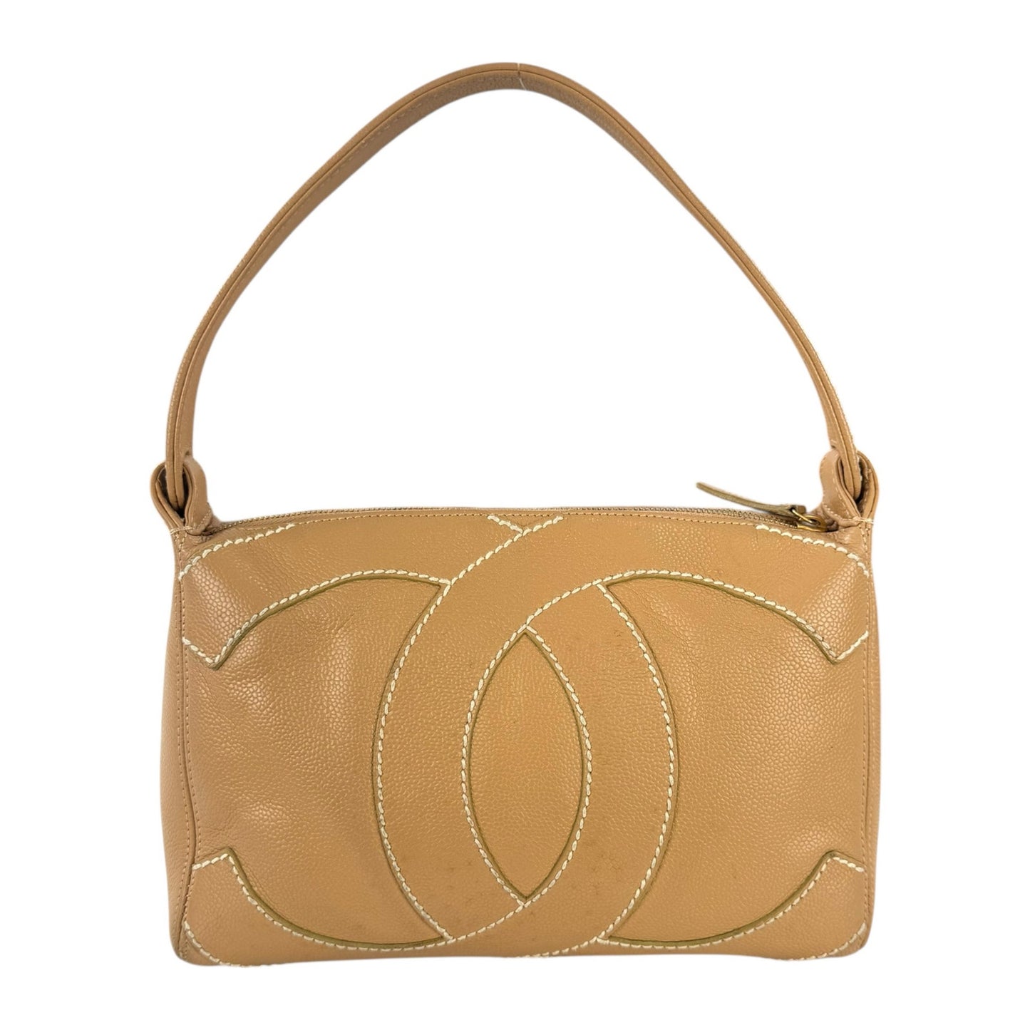 Chanel Vintage CC Stitched Shoulder Bag