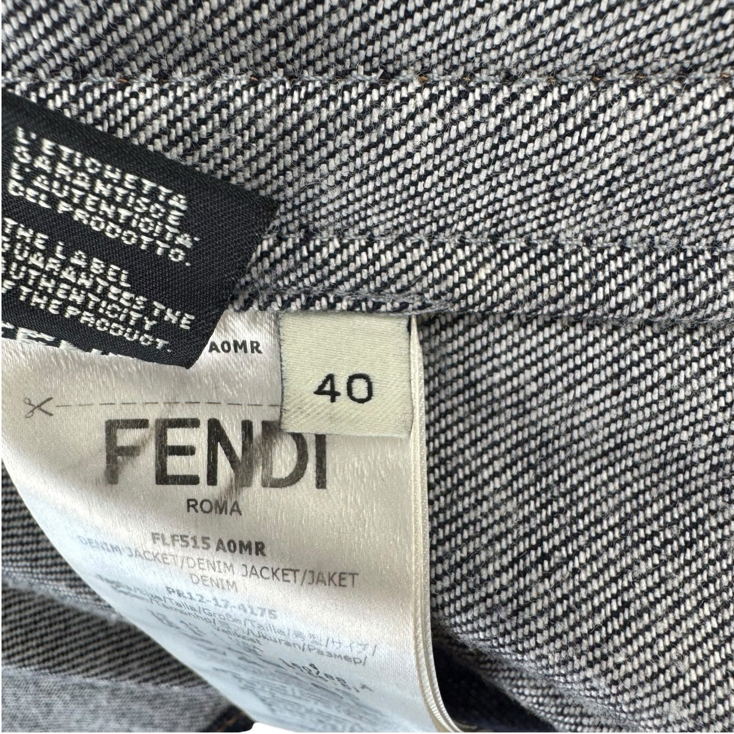 Fendi Cold-Shoulder Denim Jacket