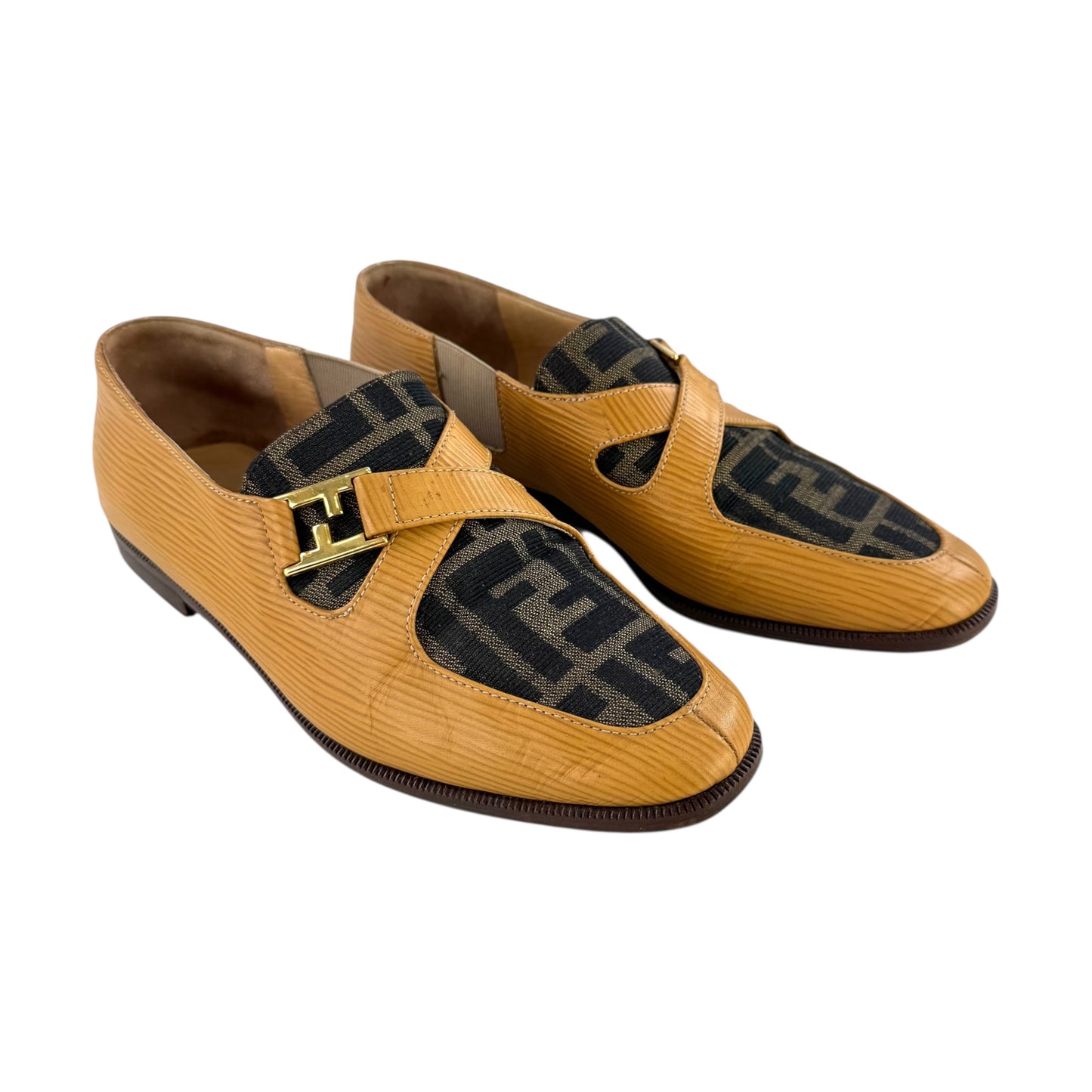 Fendi Vintage Zucca Flats